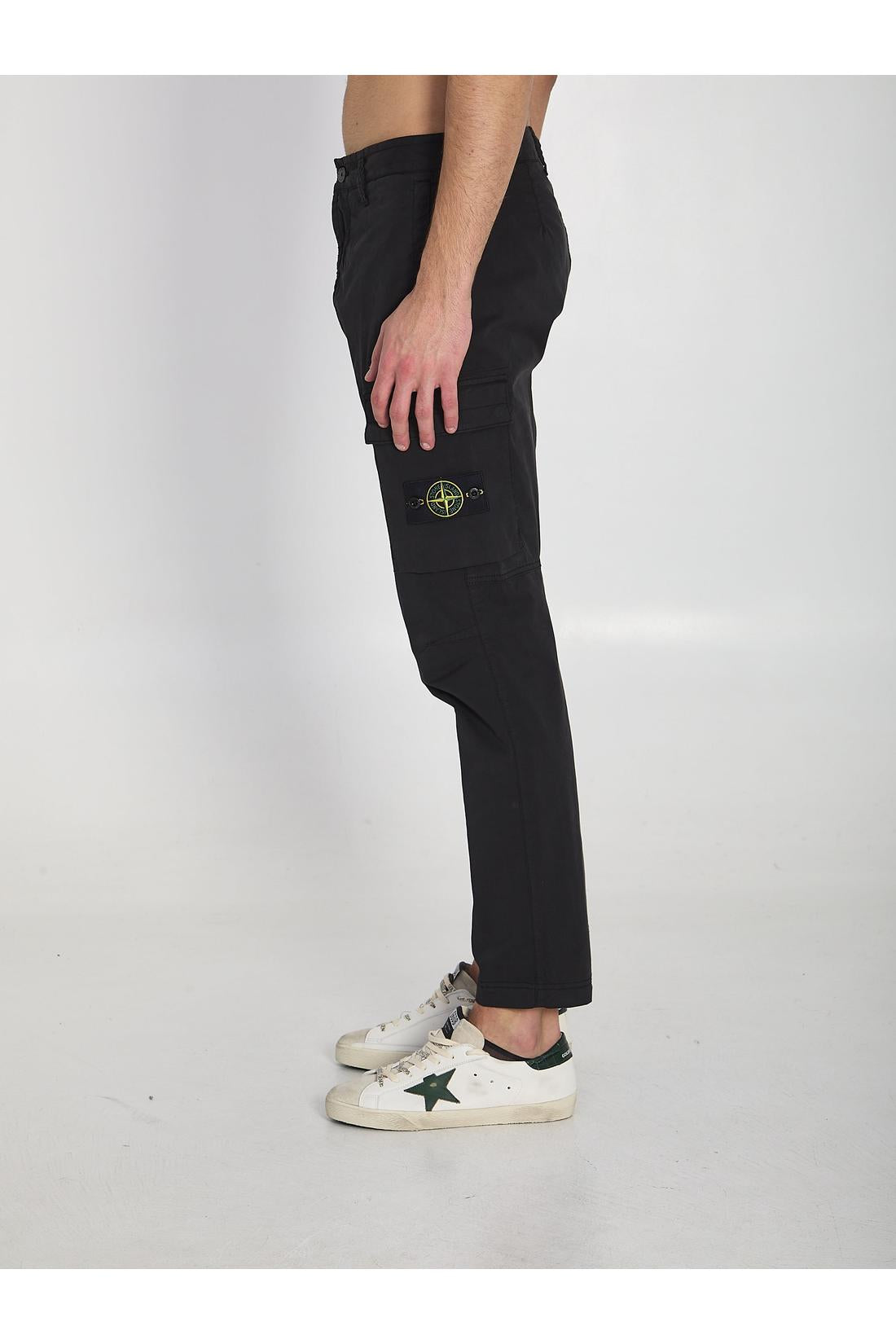 Stone island-OUTLET-SALE-Regular tapered cargo pants-ARCHIVIST