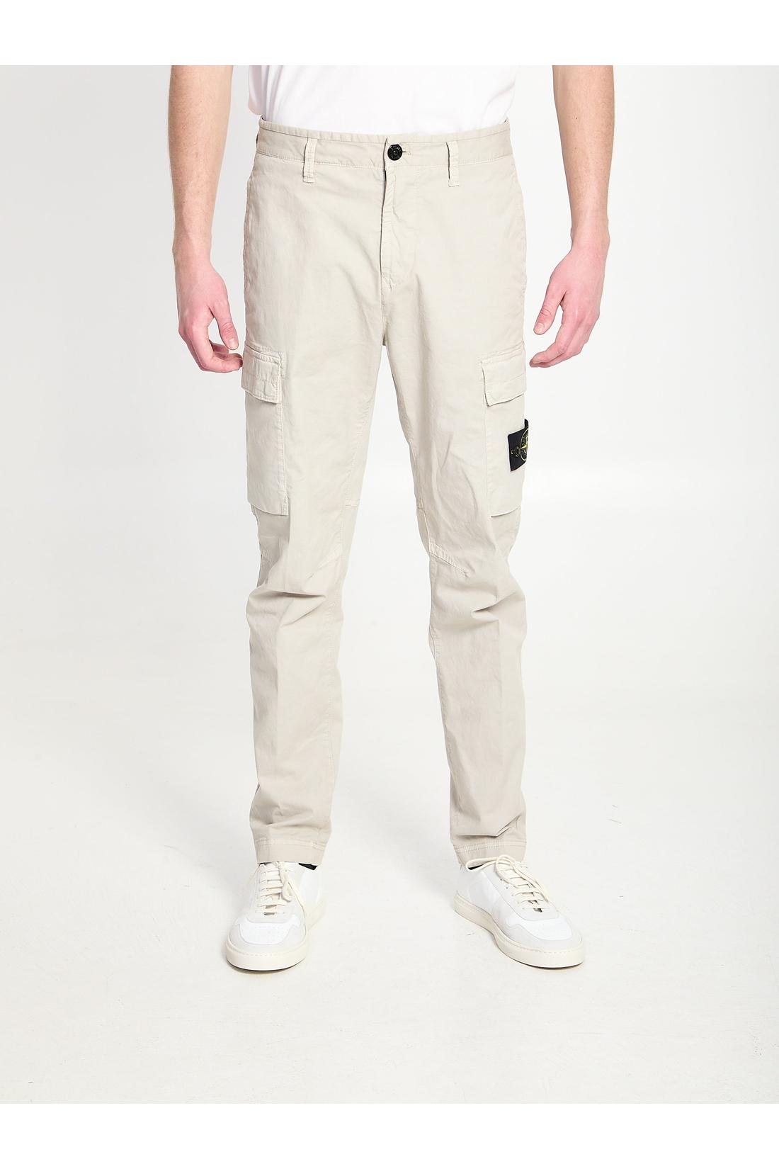 Regular tapered cargo pants-Hosen-Stone island-30-GRAU-ARCHIVIST