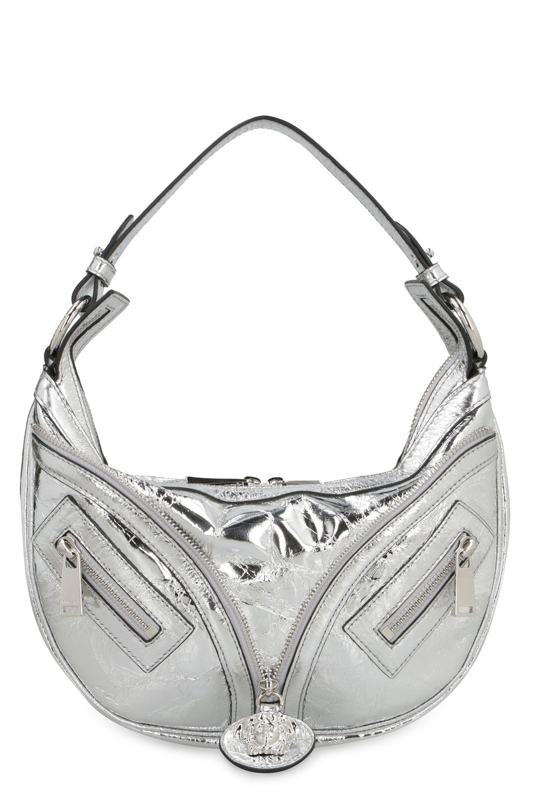 Versace-OUTLET-SALE-Repeat leather shoulder bag-ARCHIVIST
