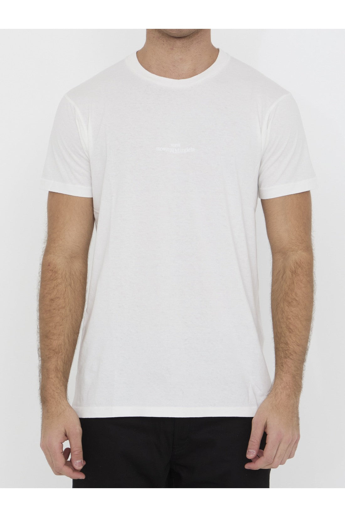 MAISON MARGIELA-OUTLET-SALE-Reverse logo t-shirt-ARCHIVIST