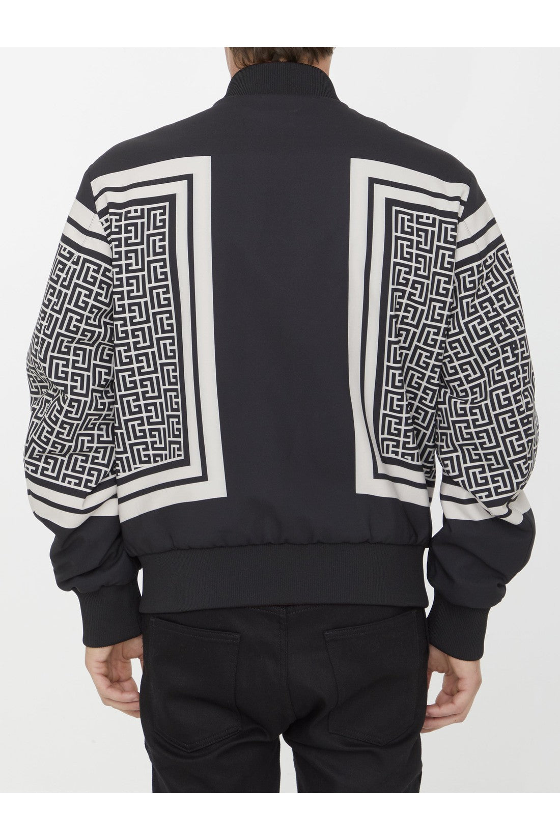 BALMAIN-OUTLET-SALE-Reversible Monogram bomber jacket-ARCHIVIST