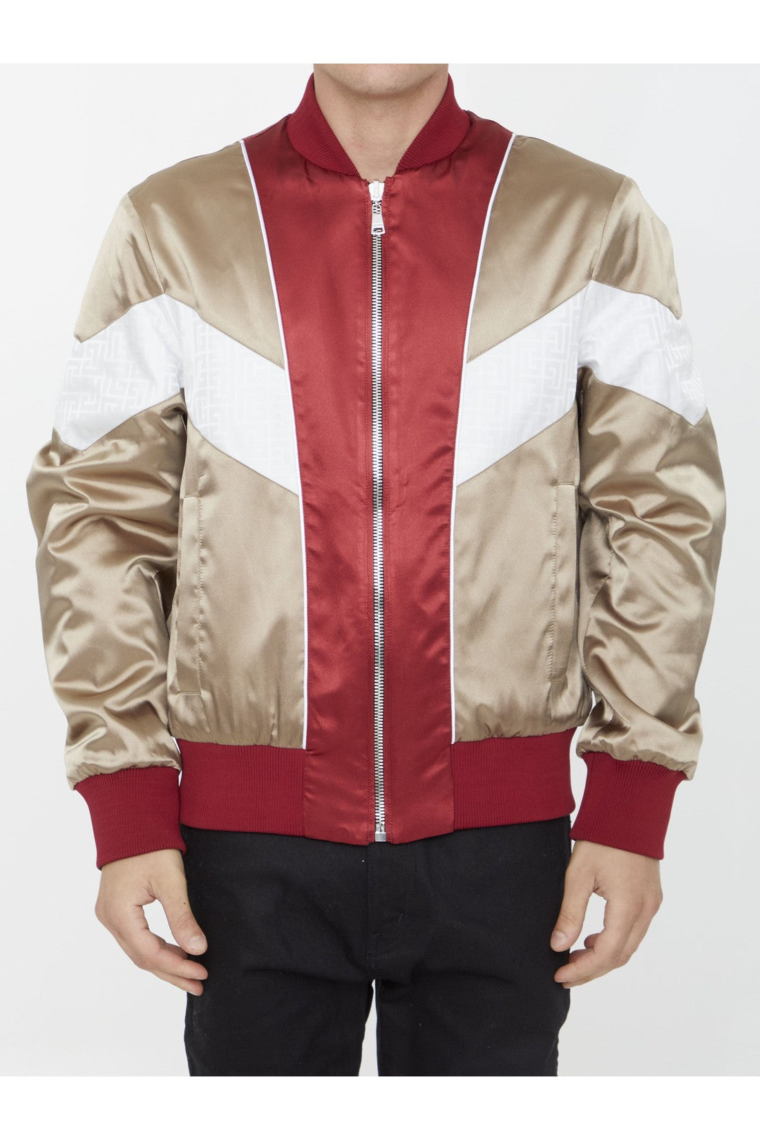 BALMAIN-OUTLET-SALE-Reversible Monogram bomber jacket-ARCHIVIST