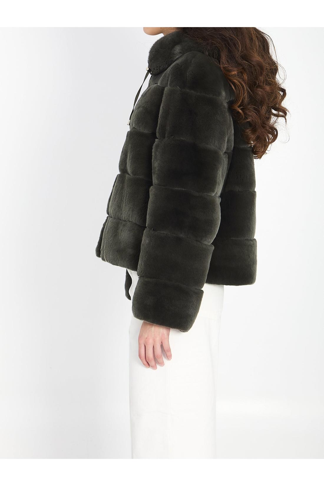 Yves salomon-OUTLET-SALE-Reversible green fur-ARCHIVIST