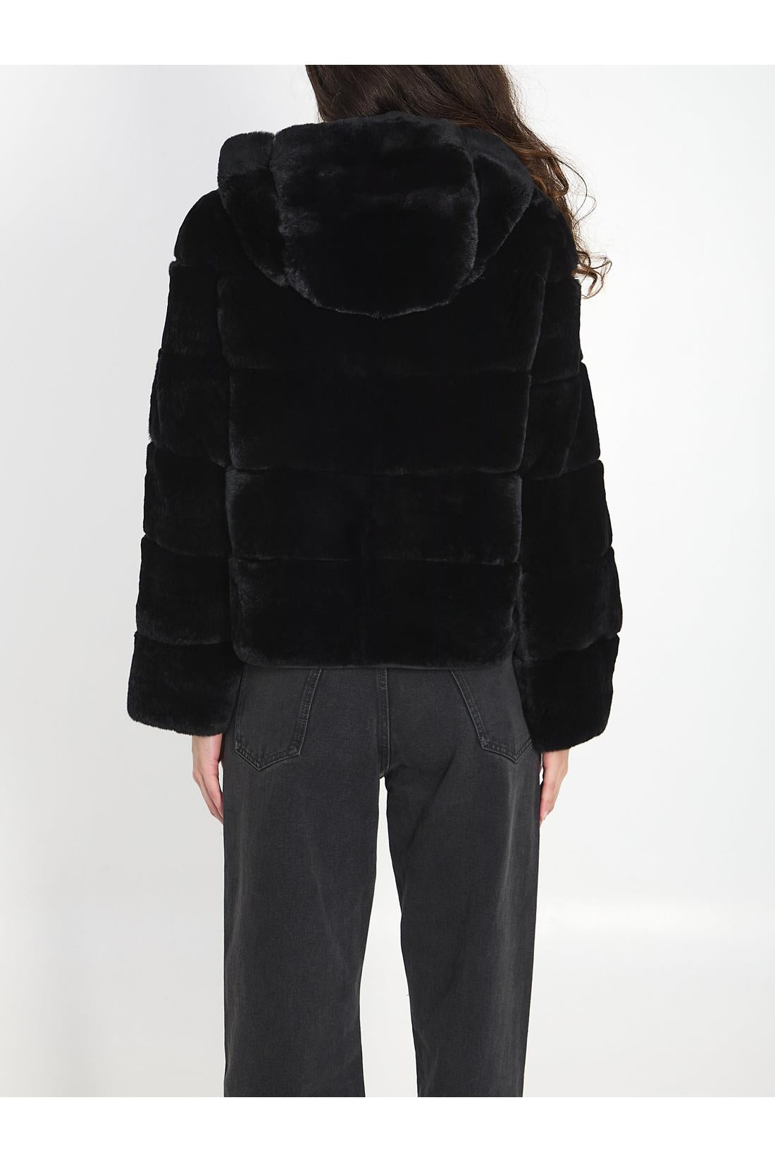 Yves salomon-OUTLET-SALE-Reversible green fur-ARCHIVIST