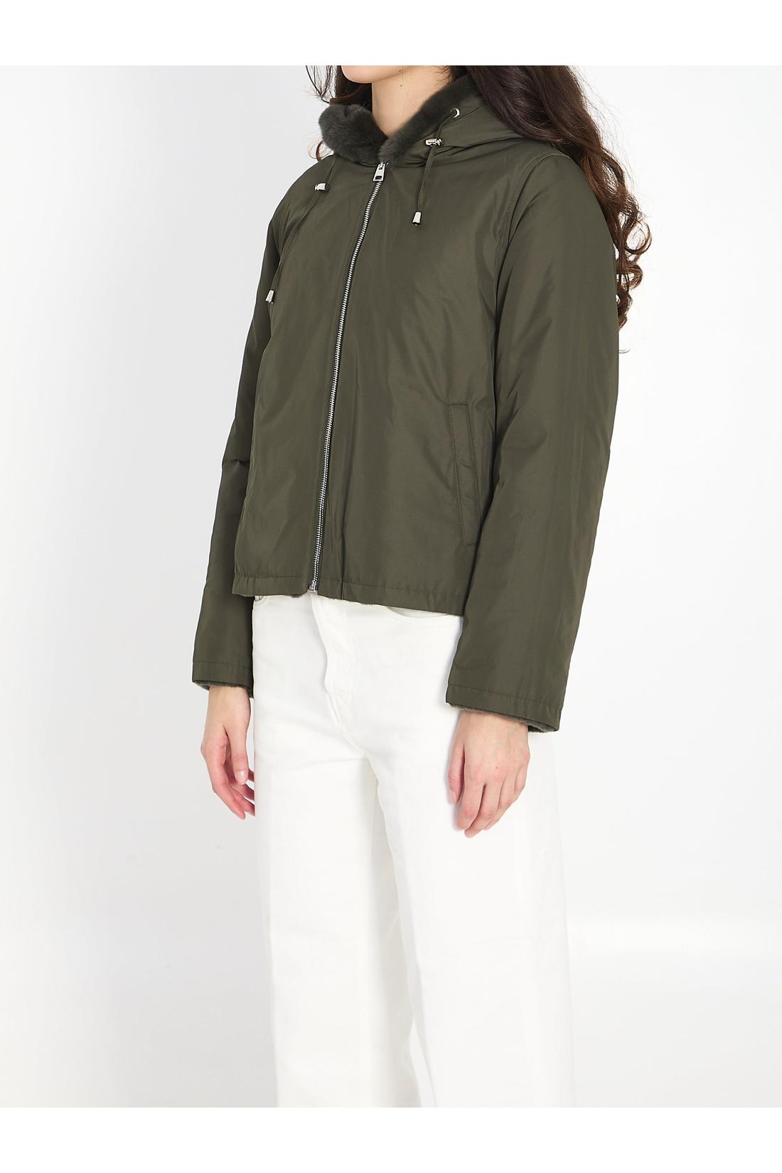 Yves salomon-OUTLET-SALE-Reversible green fur-ARCHIVIST