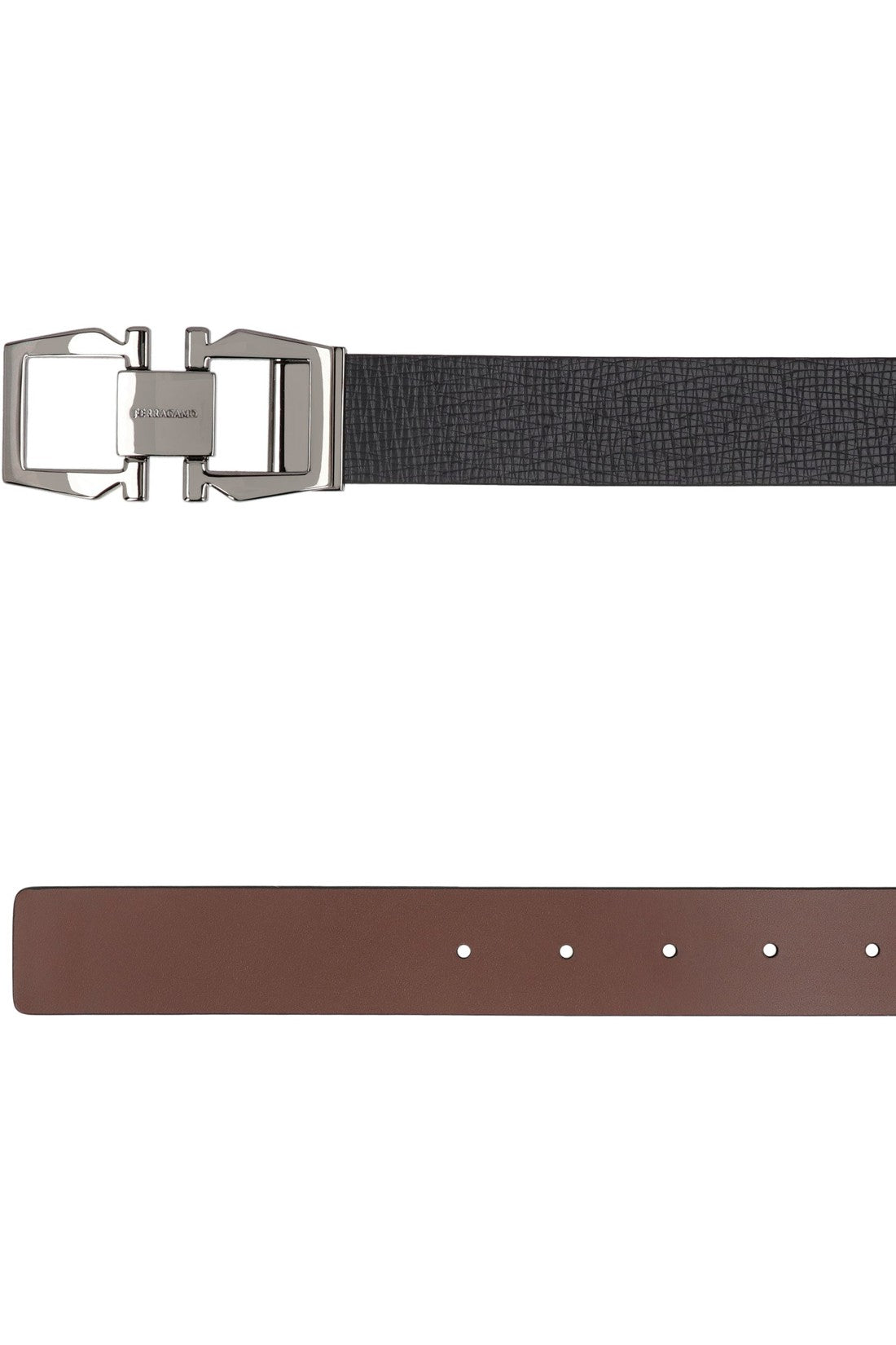 FERRAGAMO-OUTLET-SALE-Reversible leather belt-ARCHIVIST