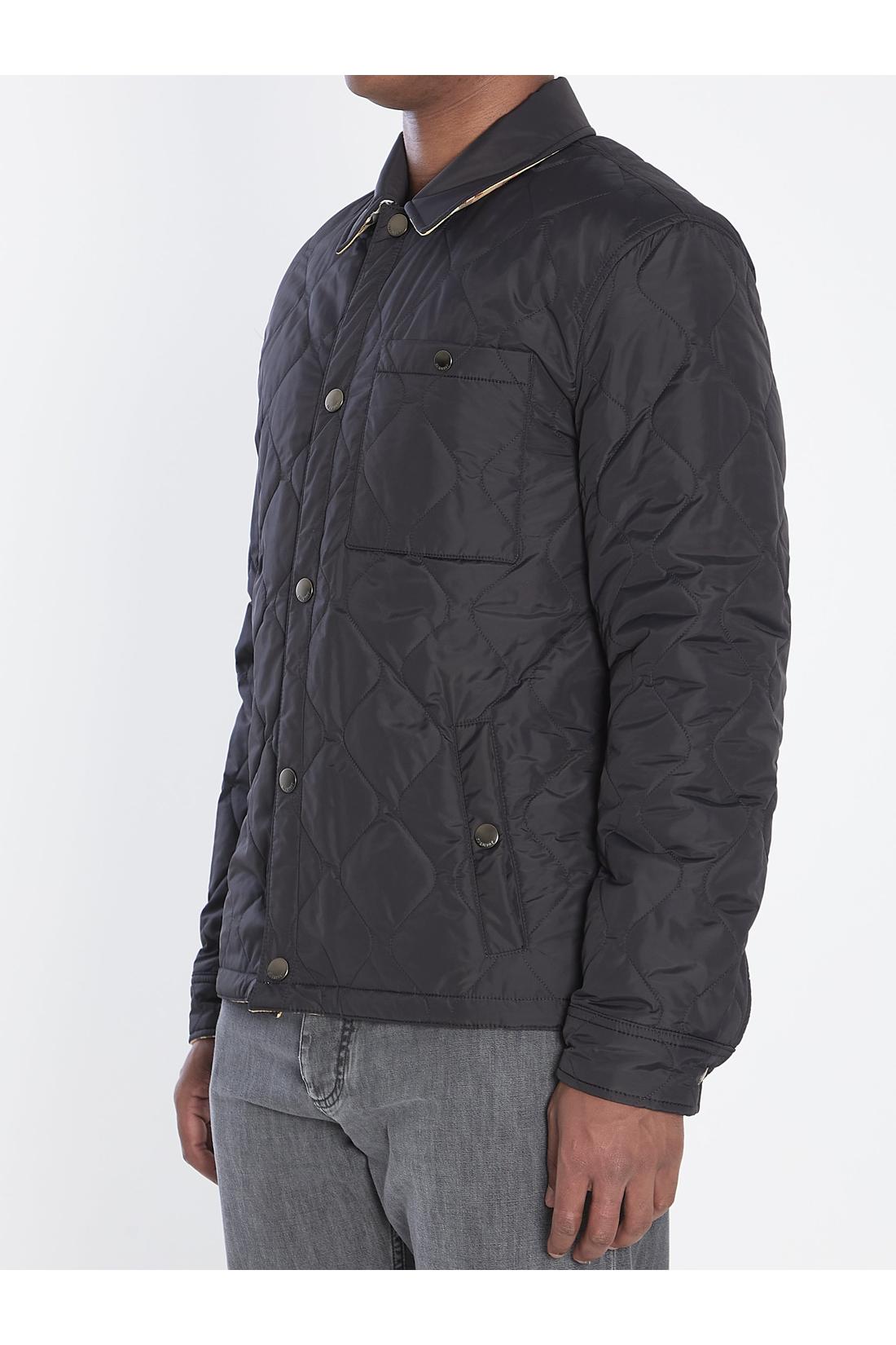 Burberry-OUTLET-SALE-Reversible overshirt in quilted nylon-ARCHIVIST