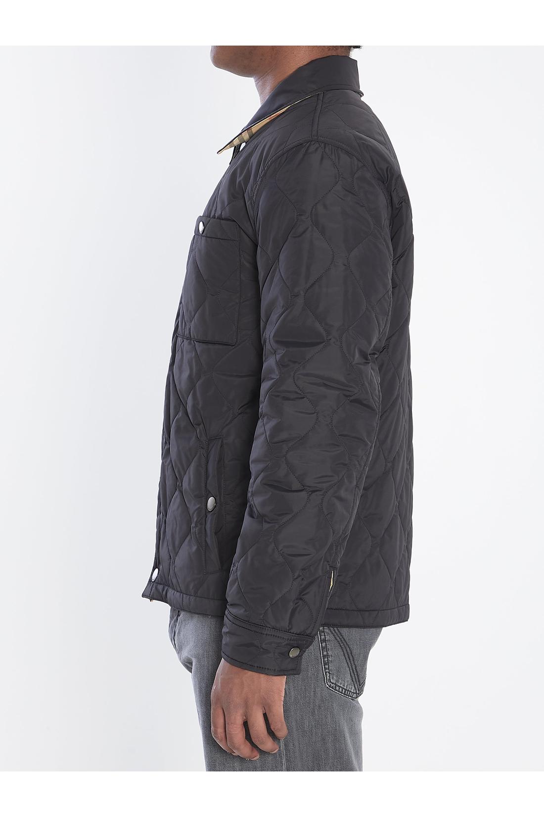 Burberry-OUTLET-SALE-Reversible overshirt in quilted nylon-ARCHIVIST