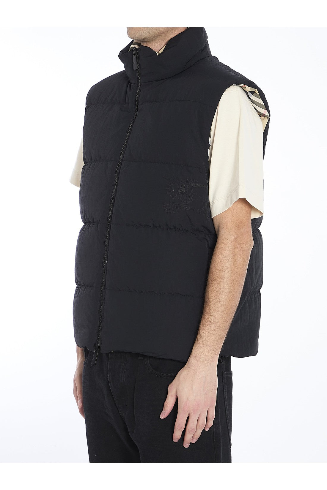 BURBERRY-OUTLET-SALE-Reversible padded vest-ARCHIVIST