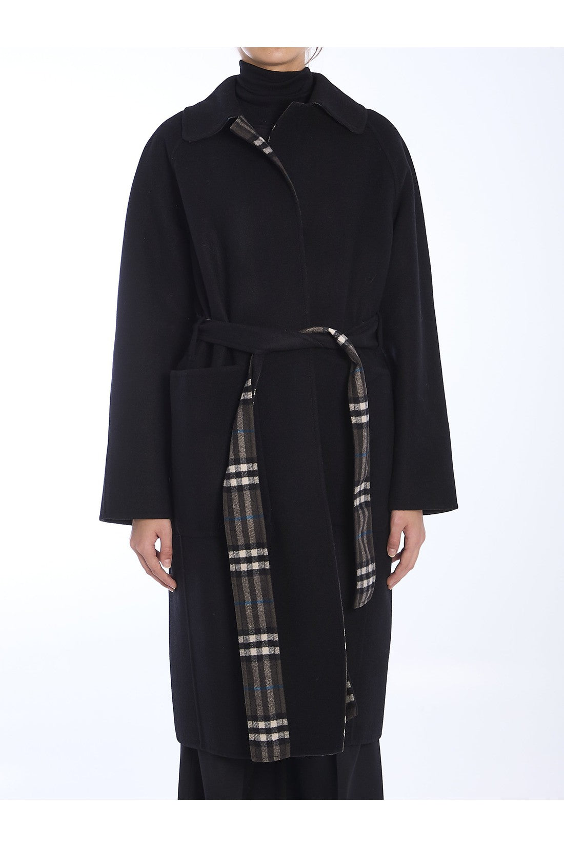 BURBERRY-OUTLET-SALE-Reversible wool coat-ARCHIVIST