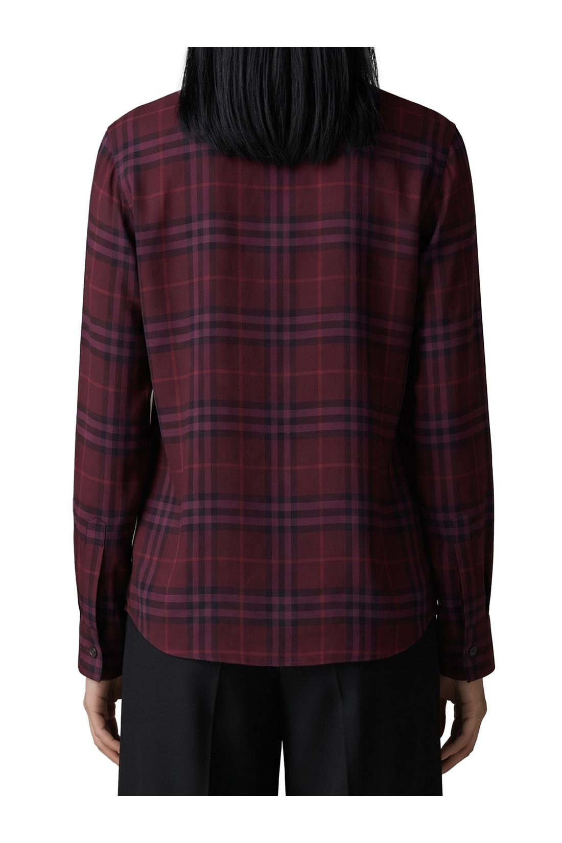 Burberry-OUTLET-SALE-Rhiannon Check shirt with scarf-ARCHIVIST