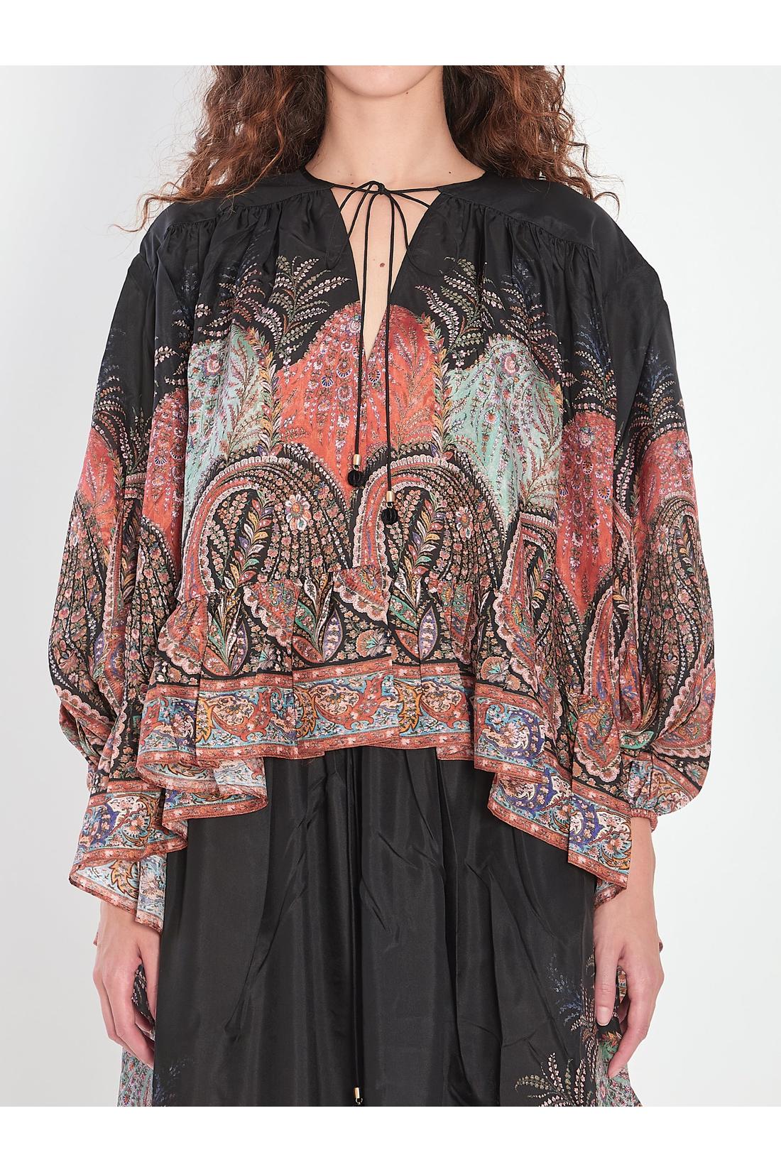 Zimmermann-OUTLET-SALE-Rhiannon Ruffle Blouse-ARCHIVIST