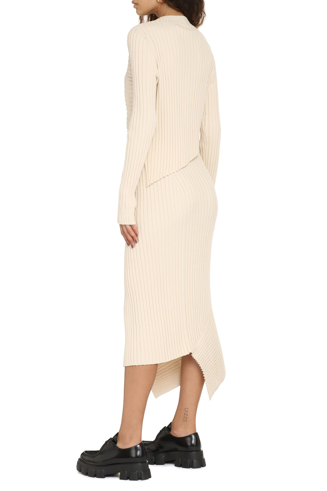 Stella McCartney-OUTLET-SALE-Ribbed cotton sweater-ARCHIVIST