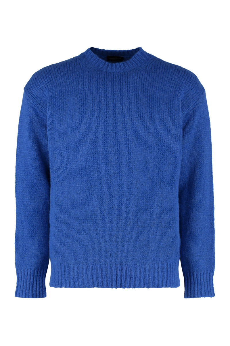 Roberto Collina-OUTLET-SALE-Ribbed crew-neck sweater-ARCHIVIST