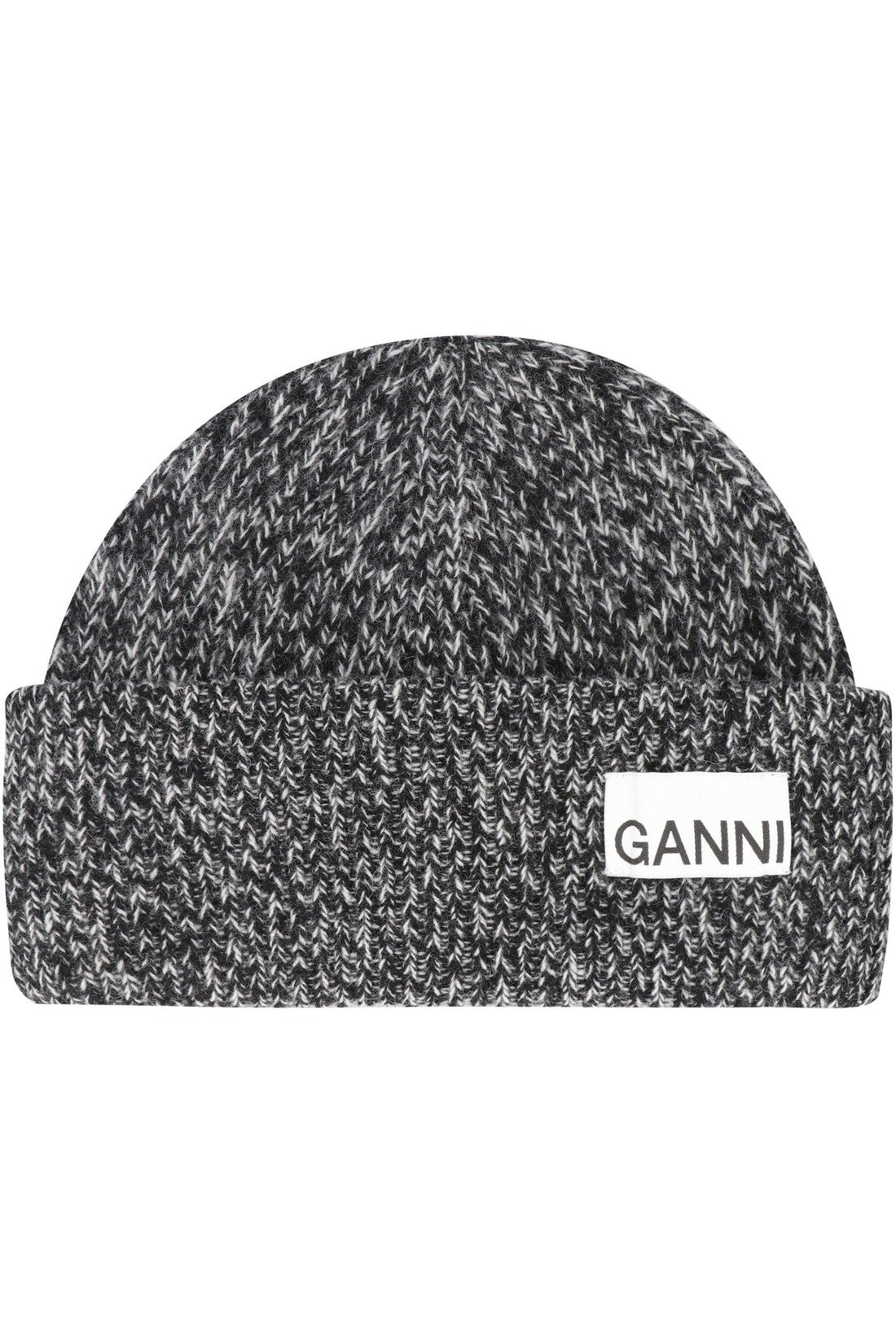 GANNI-OUTLET-SALE-Ribbed knit beanie-ARCHIVIST