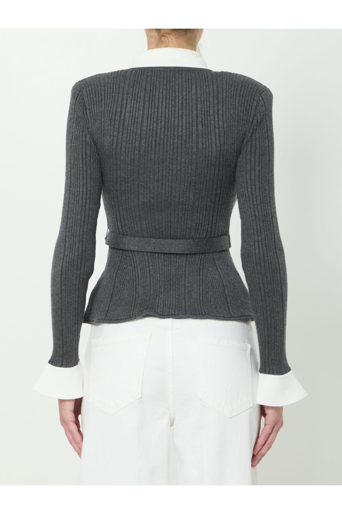 Self Portrait-OUTLET-SALE-Ribbed knit cargidan-ARCHIVIST