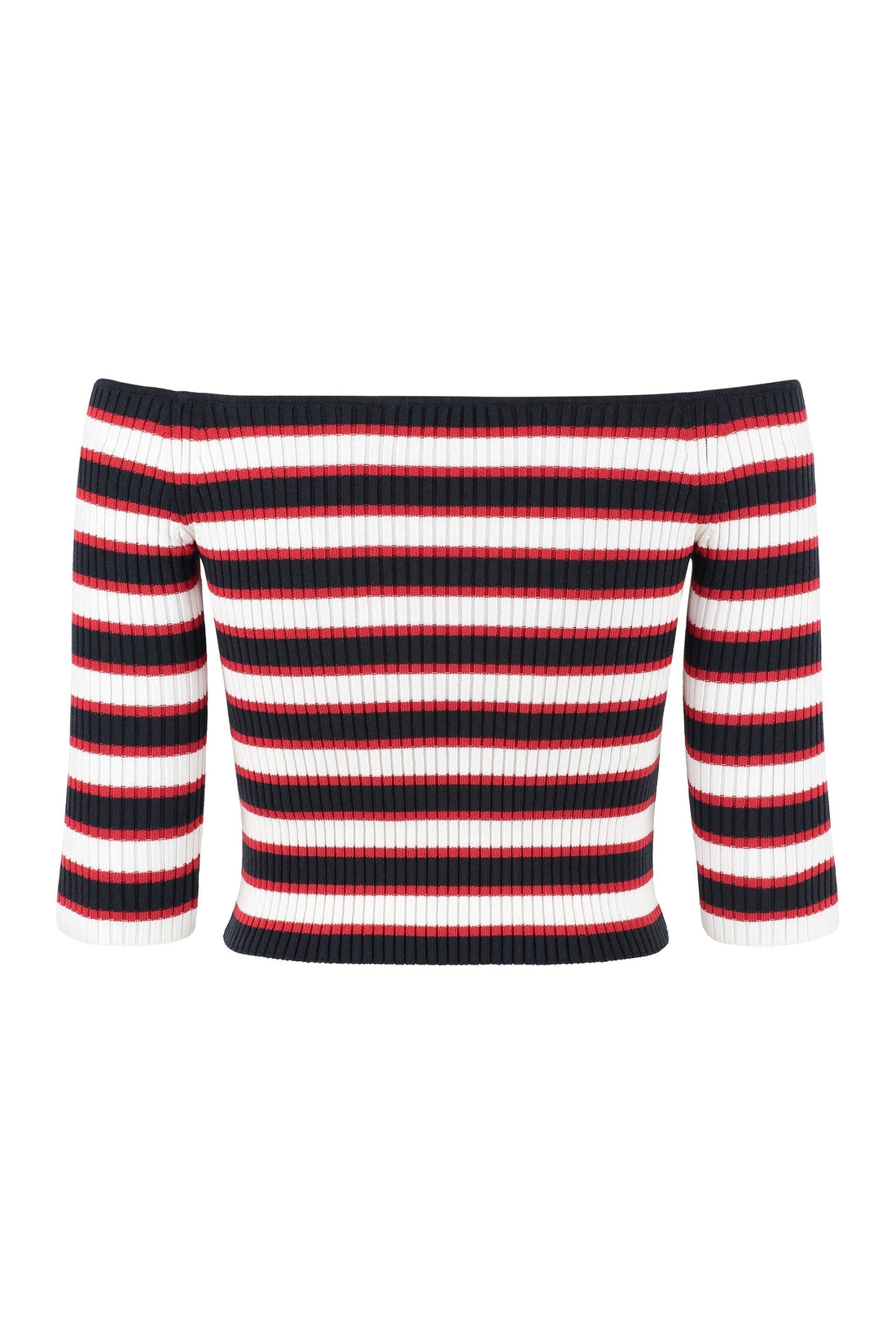 Valentino-OUTLET-SALE-Ribbed knit crop top-ARCHIVIST