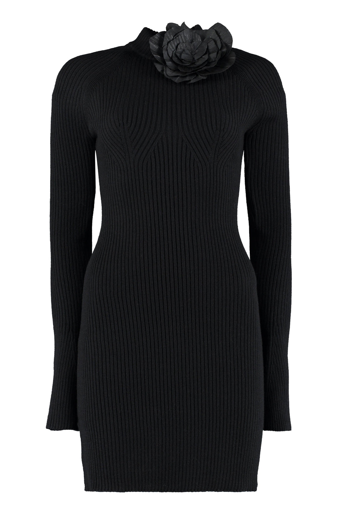 Blumarine-OUTLET-SALE-Ribbed knit dress-ARCHIVIST