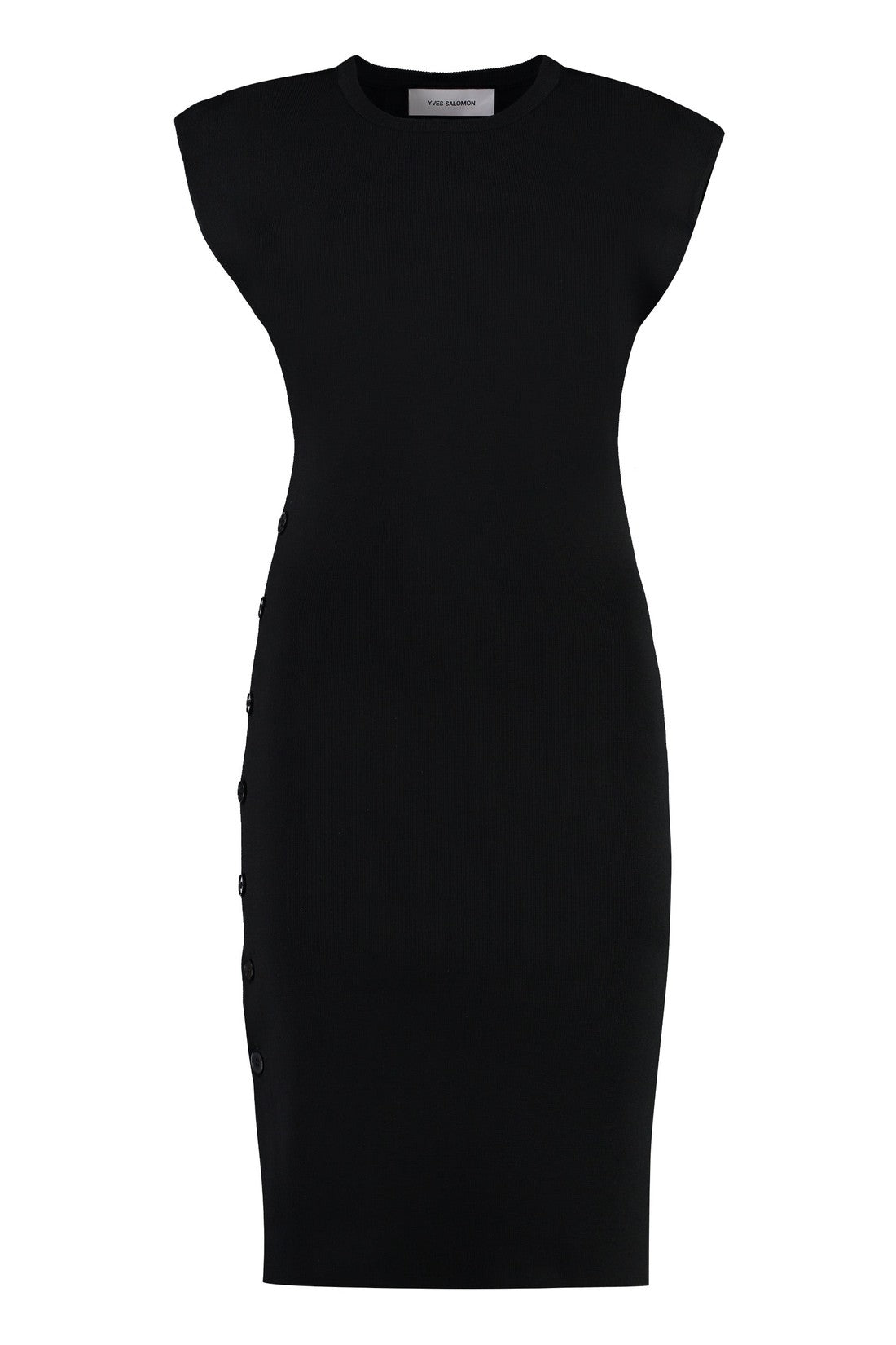 Yves Salomon-OUTLET-SALE-Ribbed knit dress-ARCHIVIST