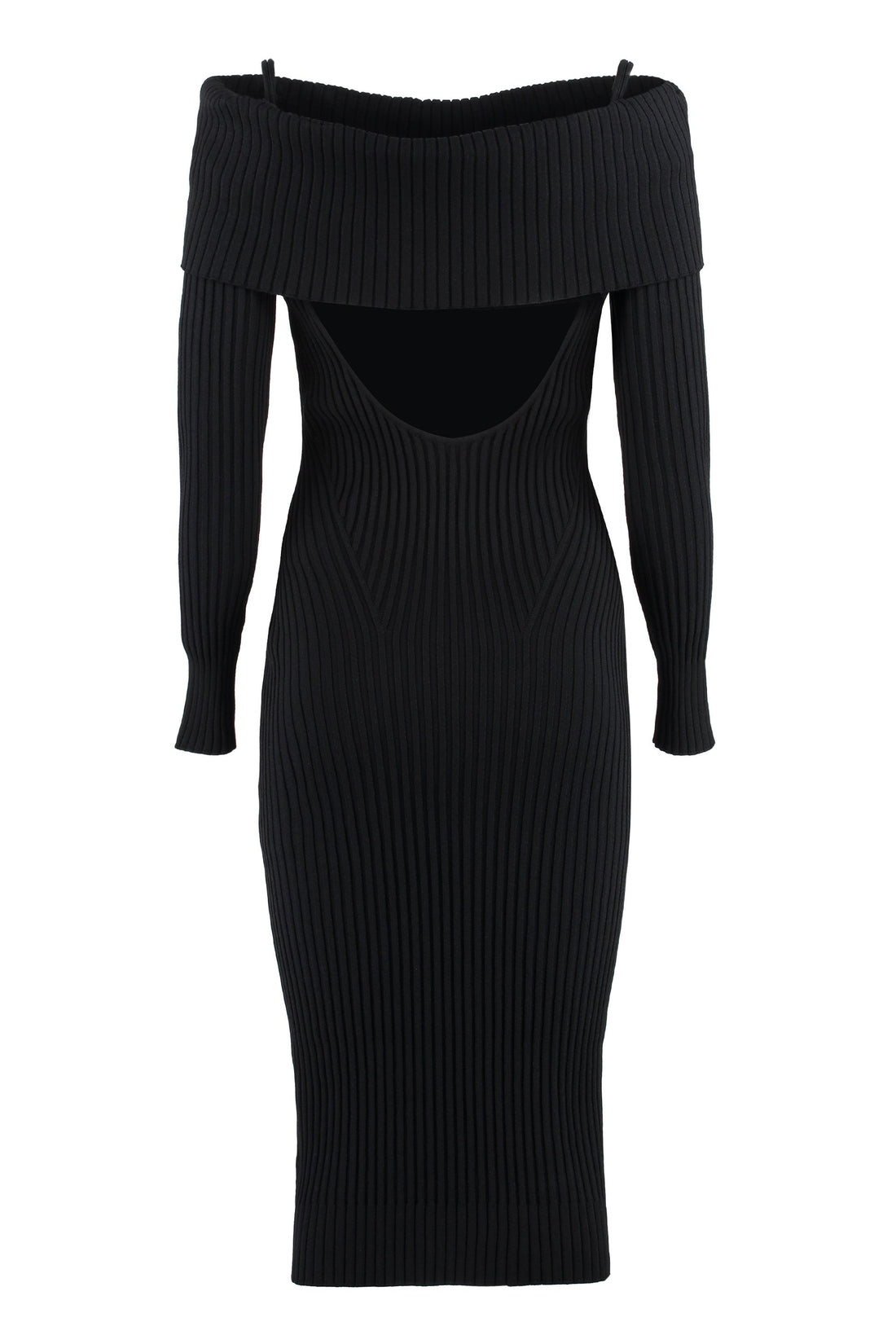 ANDREADAMO-OUTLET-SALE-Ribbed knit midi dress-ARCHIVIST