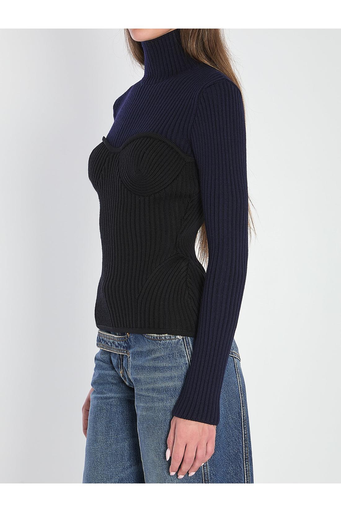 Jean Paul Gaultier-OUTLET-SALE-Ribbed knit pullover-ARCHIVIST