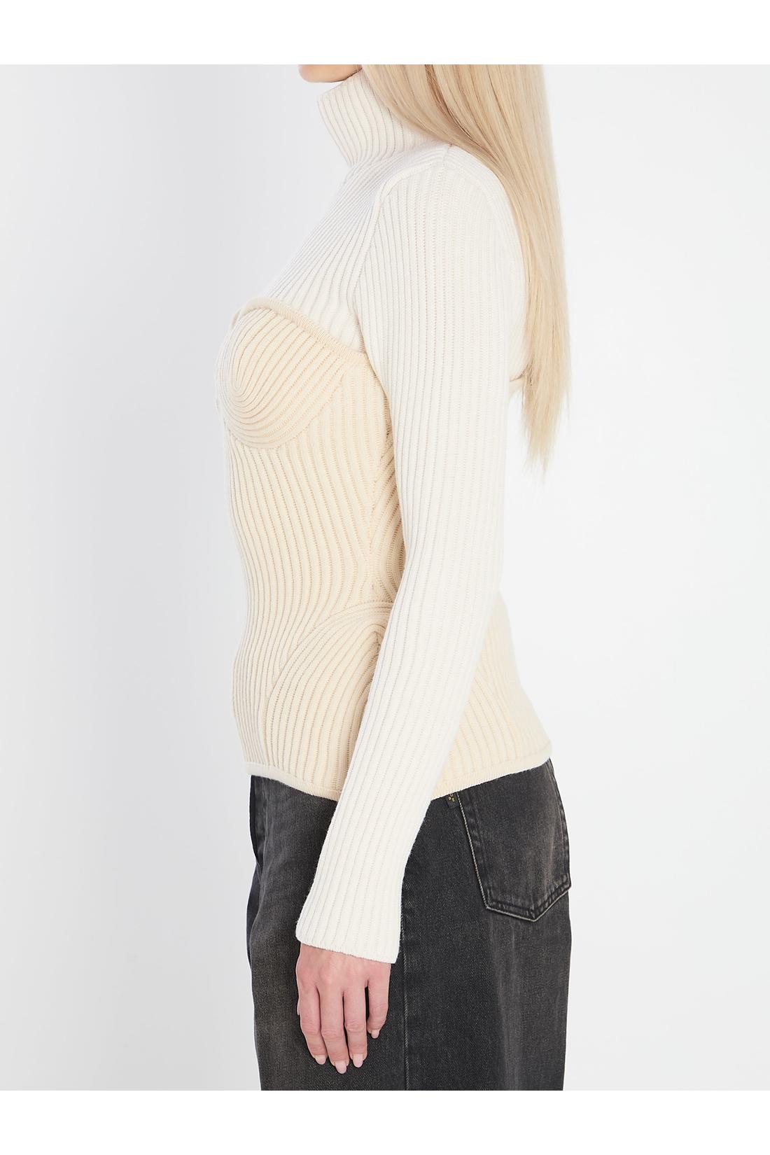 Jean Paul Gaultier-OUTLET-SALE-Ribbed knit pullover-ARCHIVIST