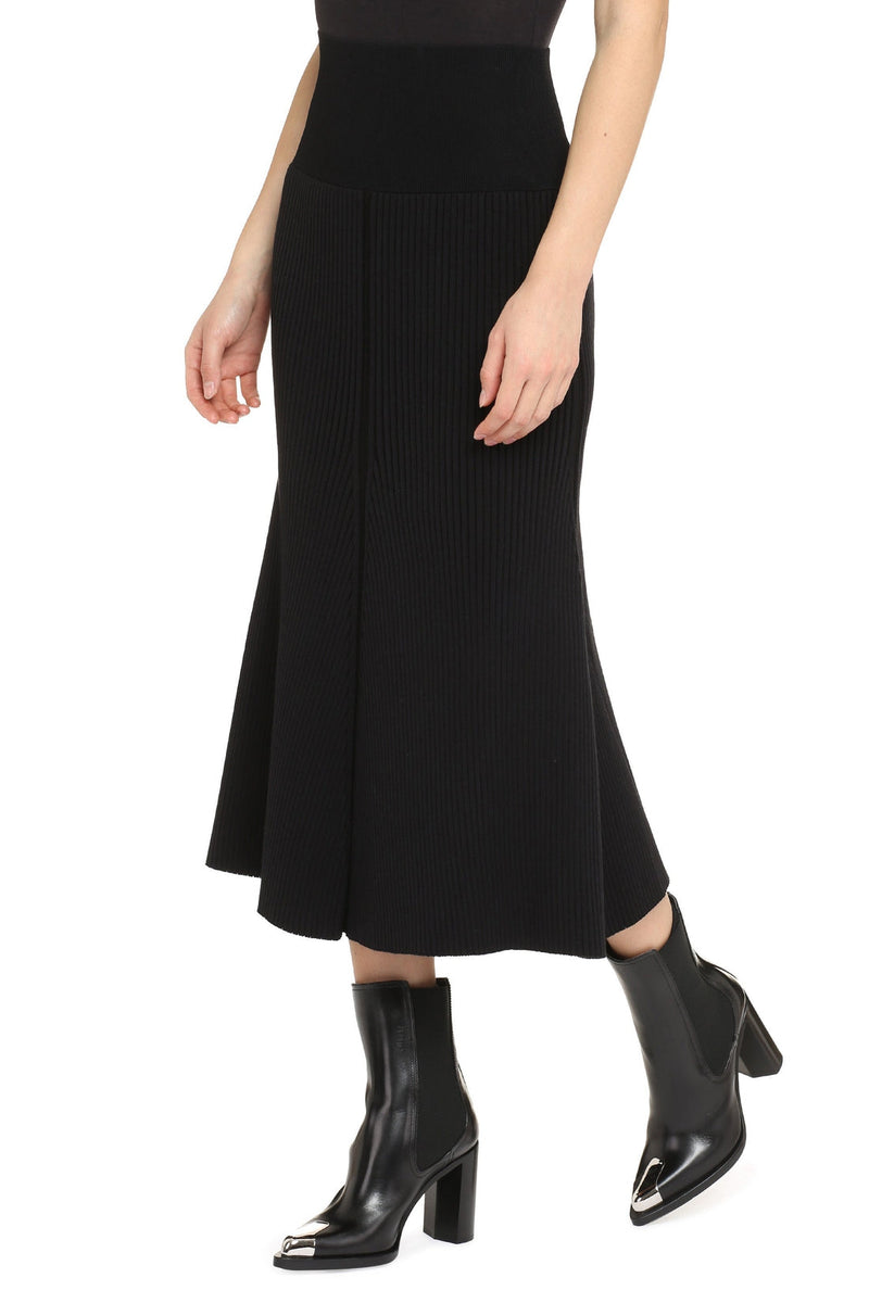 Tory Burch-OUTLET-SALE-Ribbed knit skirt-ARCHIVIST