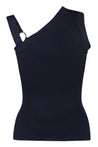 Boutique Moschino-OUTLET-SALE-Ribbed knit top-ARCHIVIST