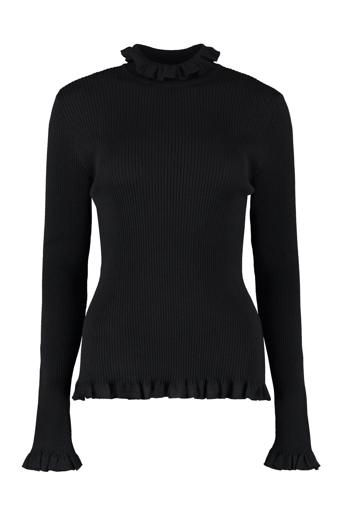 Boutique Moschino-OUTLET-SALE-Ribbed turtleneck sweater-ARCHIVIST