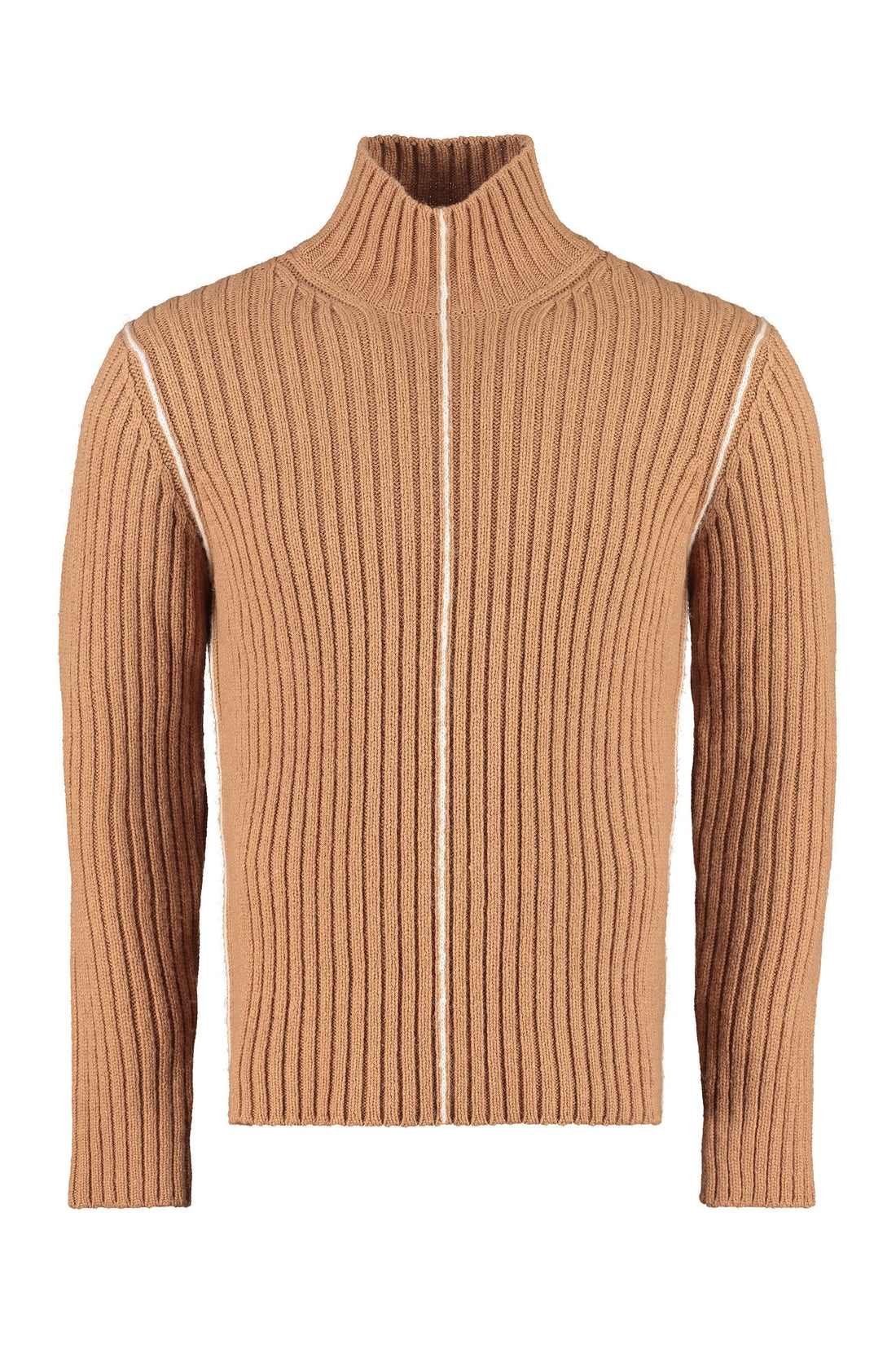 Salvatore Ferragamo-OUTLET-SALE-Ribbed turtleneck sweater-ARCHIVIST