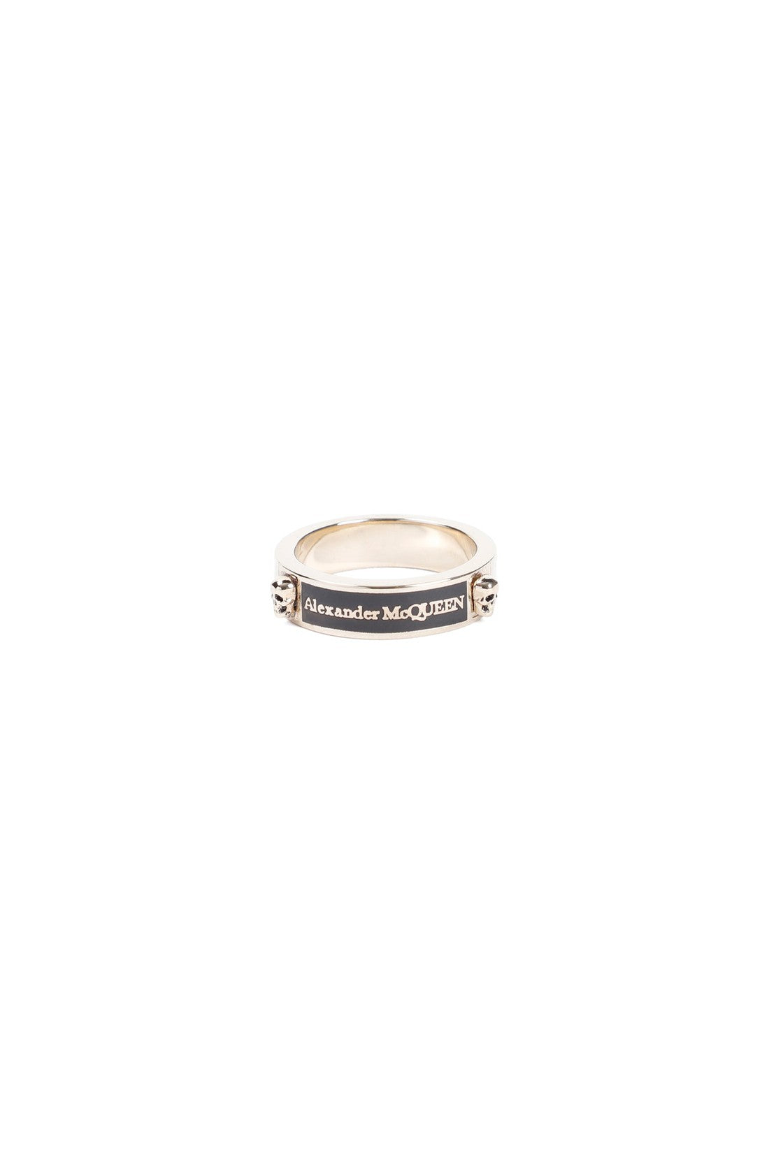 ALEXANDER MCQUEEN-OUTLET-SALE-Ring Schwarz-ARCHIVIST