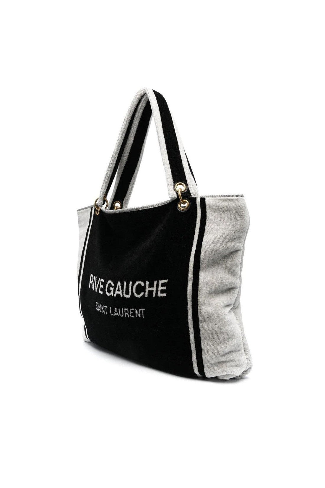 Saint Laurent-OUTLET-SALE-Rive Gauche Logo Tote Bag-ARCHIVIST