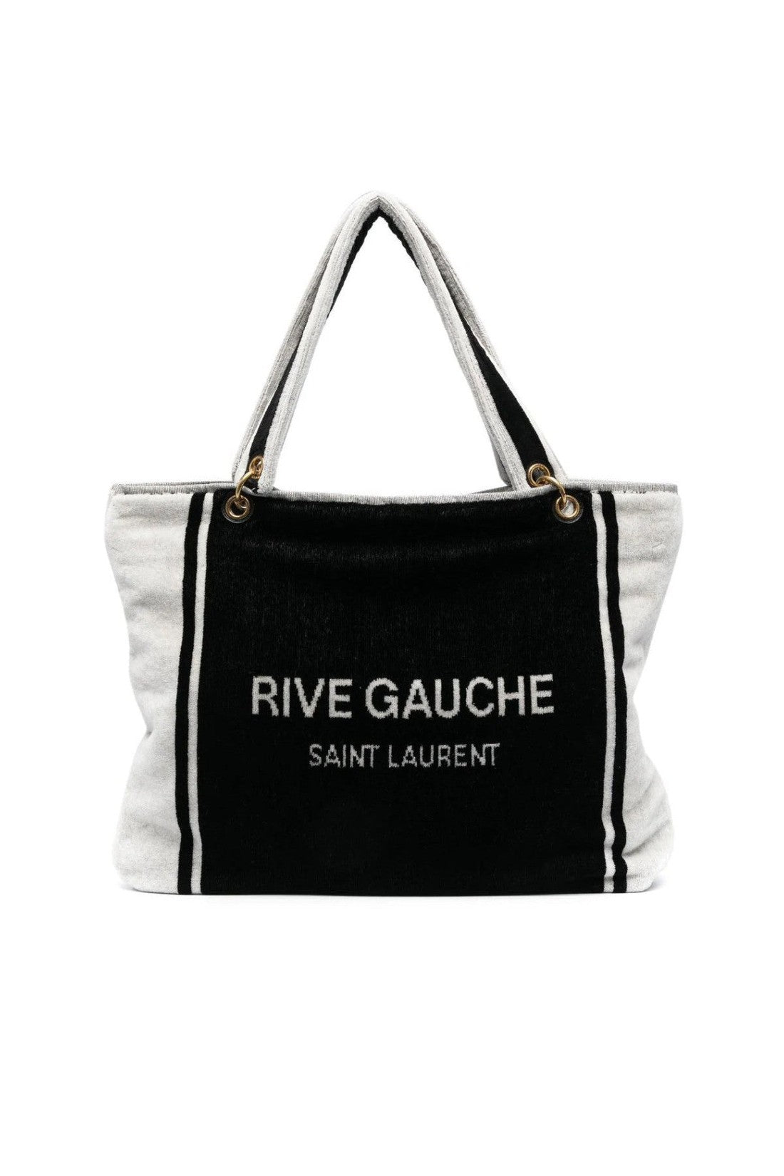 Saint Laurent-OUTLET-SALE-Rive Gauche Logo Tote Bag-ARCHIVIST