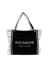 Saint Laurent-OUTLET-SALE-Rive Gauche Logo Tote Bag-ARCHIVIST