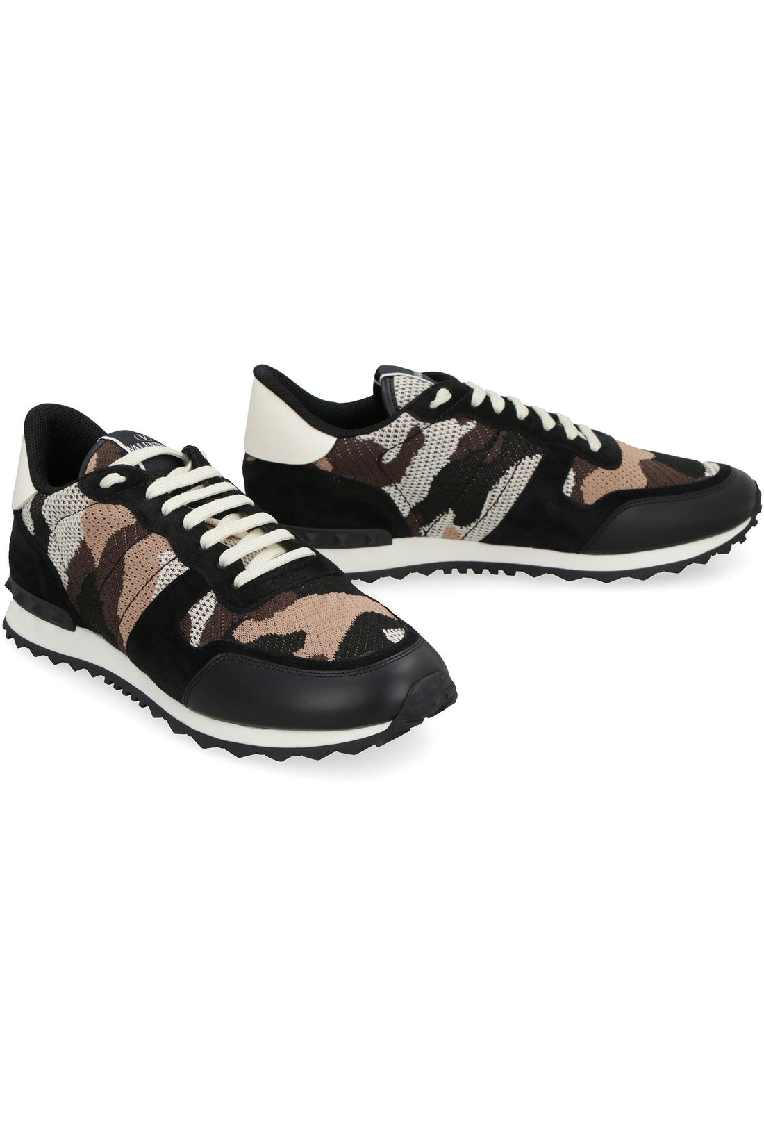 Valentino-OUTLET-SALE-Rockrunner fabric low-top sneakers-ARCHIVIST