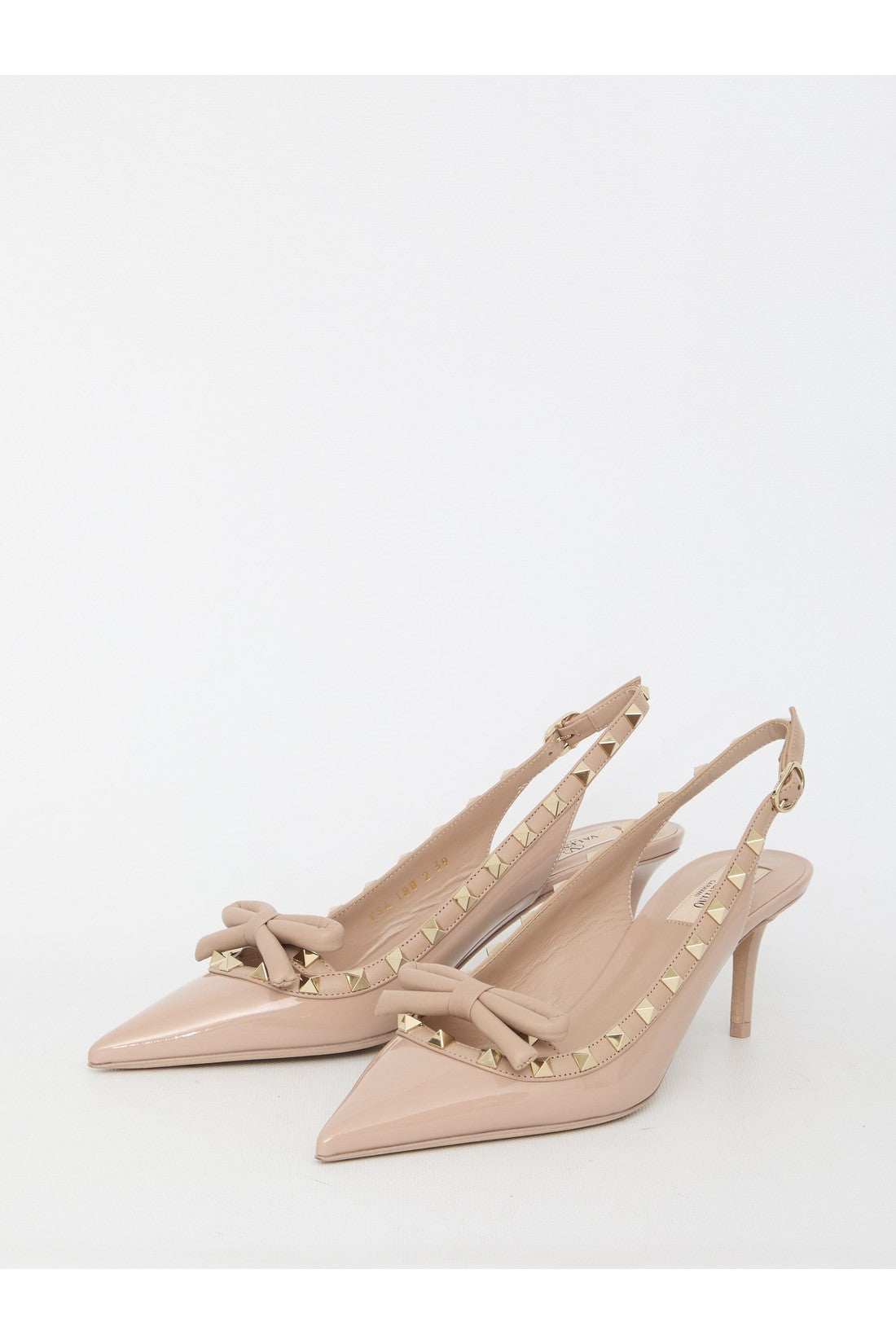 VALENTINO GARAVANI-OUTLET-SALE-Rockstud Bow Slingback Pumps-ARCHIVIST