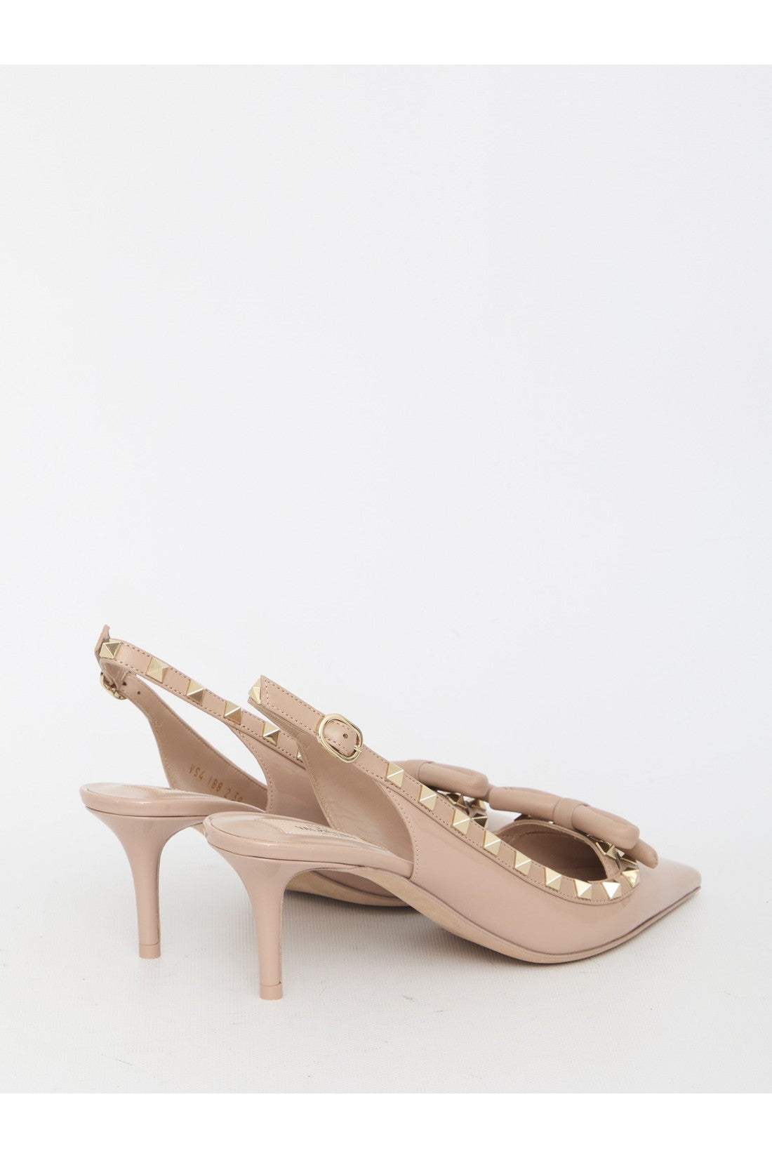 VALENTINO GARAVANI-OUTLET-SALE-Rockstud Bow Slingback Pumps-ARCHIVIST