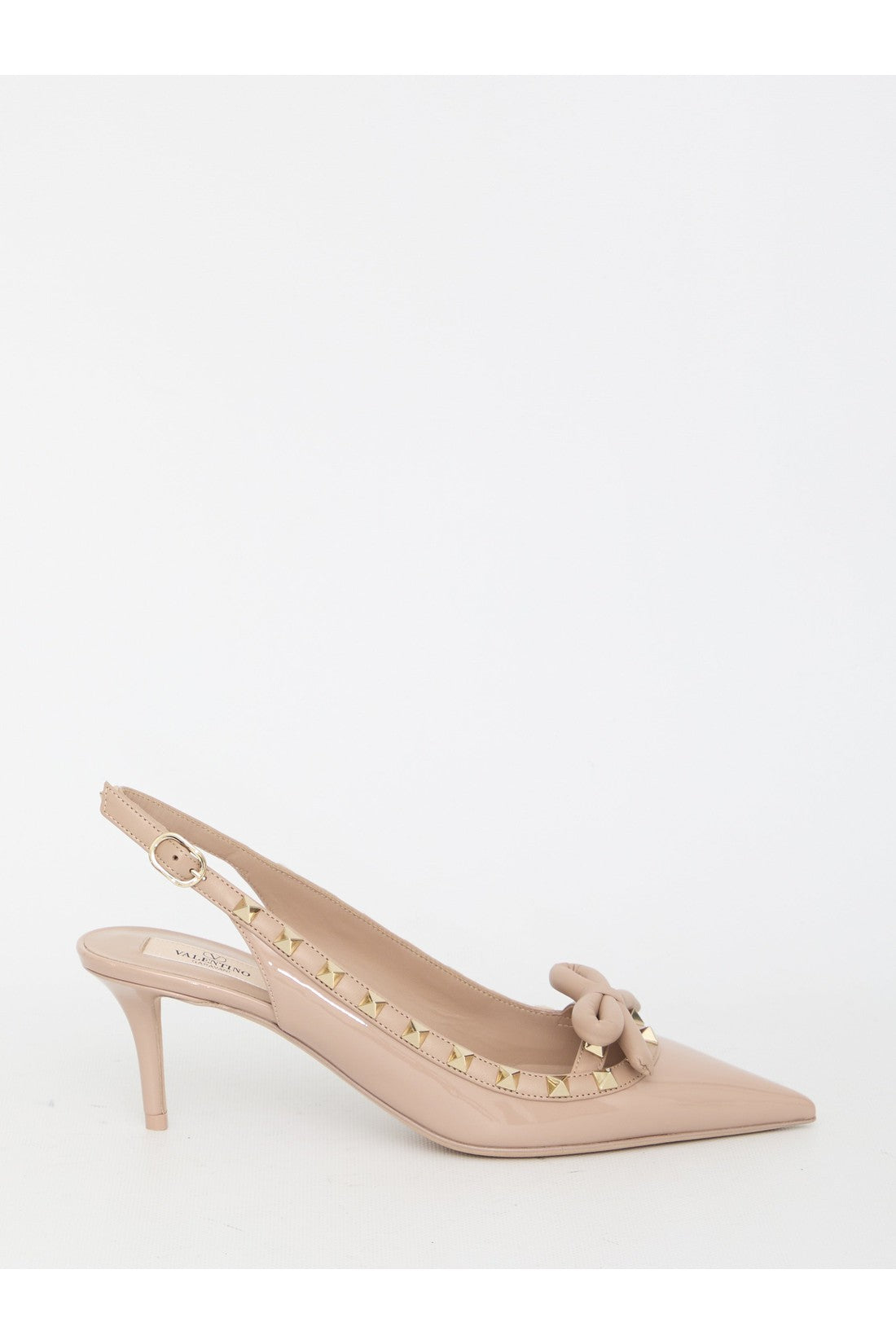 VALENTINO GARAVANI-OUTLET-SALE-Rockstud Bow Slingback Pumps-ARCHIVIST