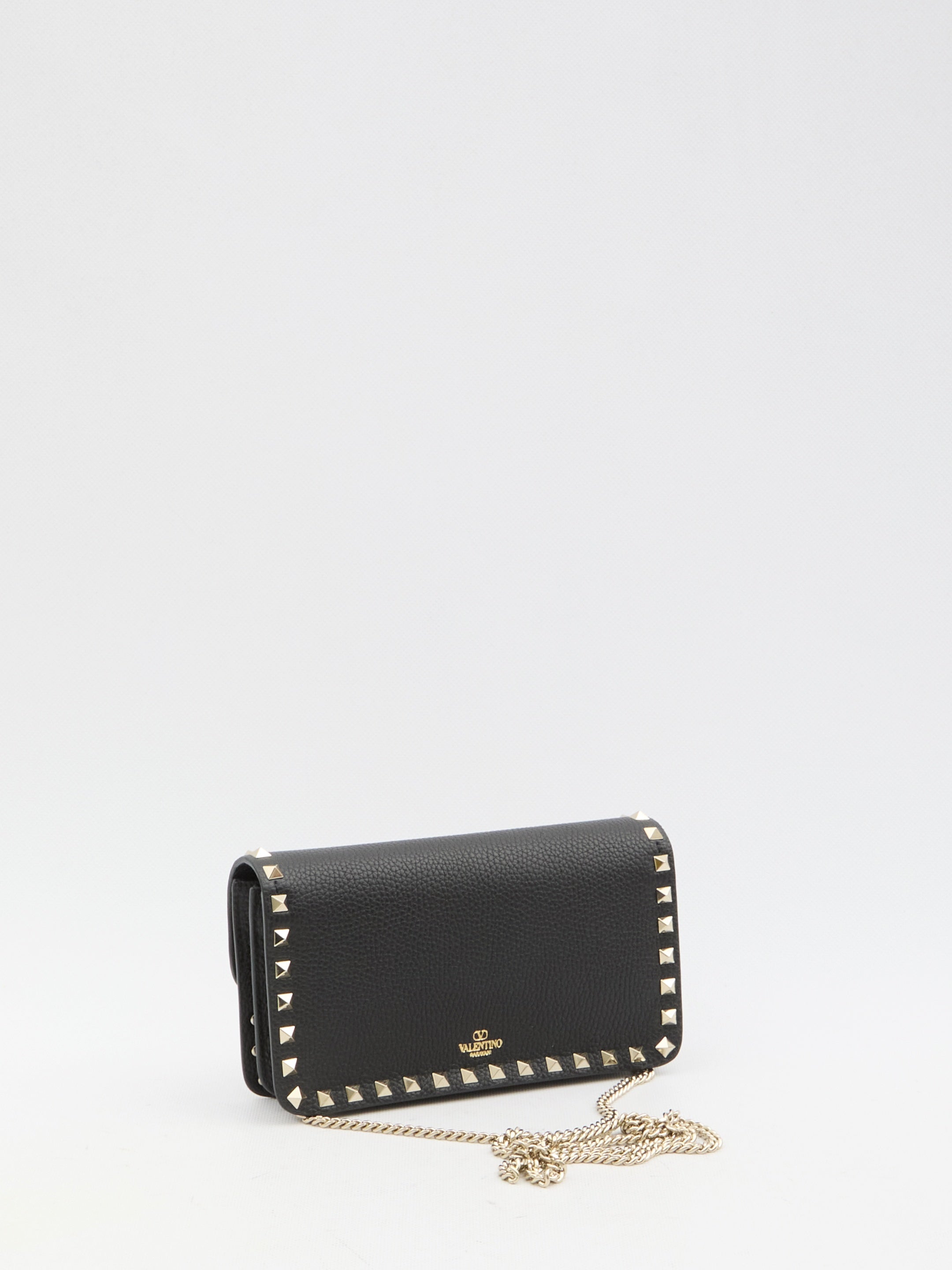 VALENTINO GARAVANI-OUTLET-SALE-Rockstud chain pouch-ARCHIVIST