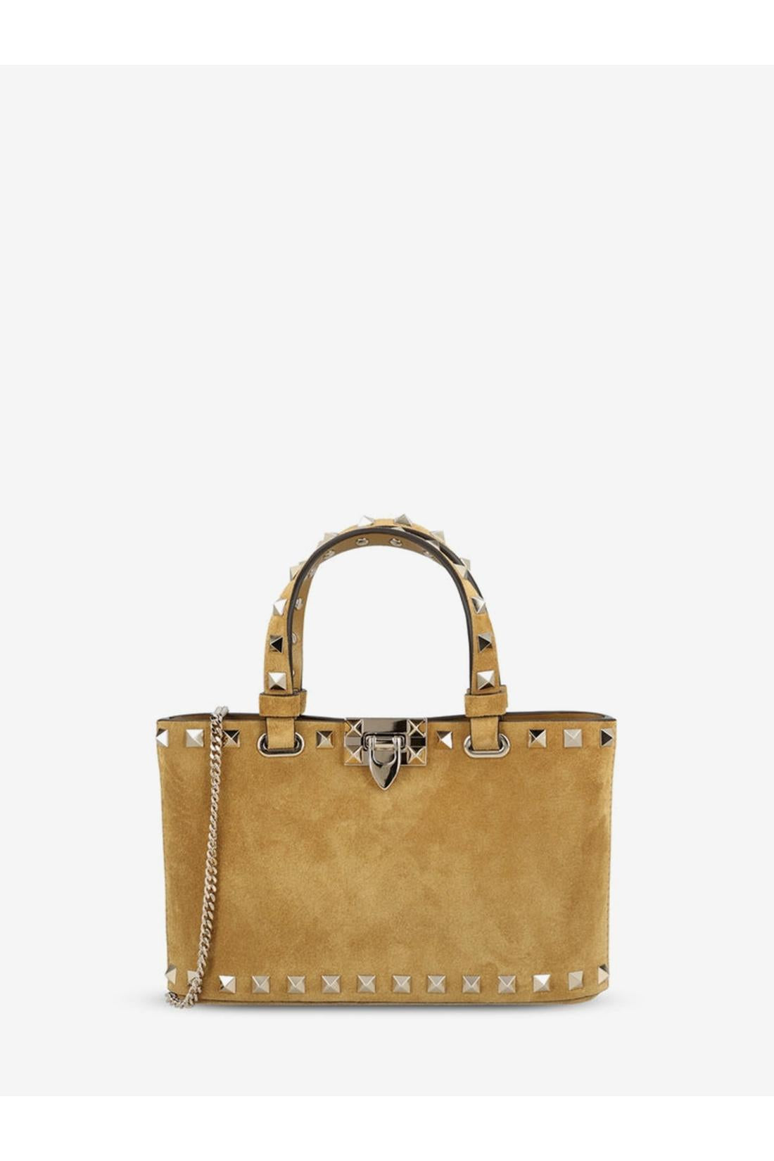 Valentino garavani-OUTLET-SALE-Rockstud mini suede shopping bag-ARCHIVIST