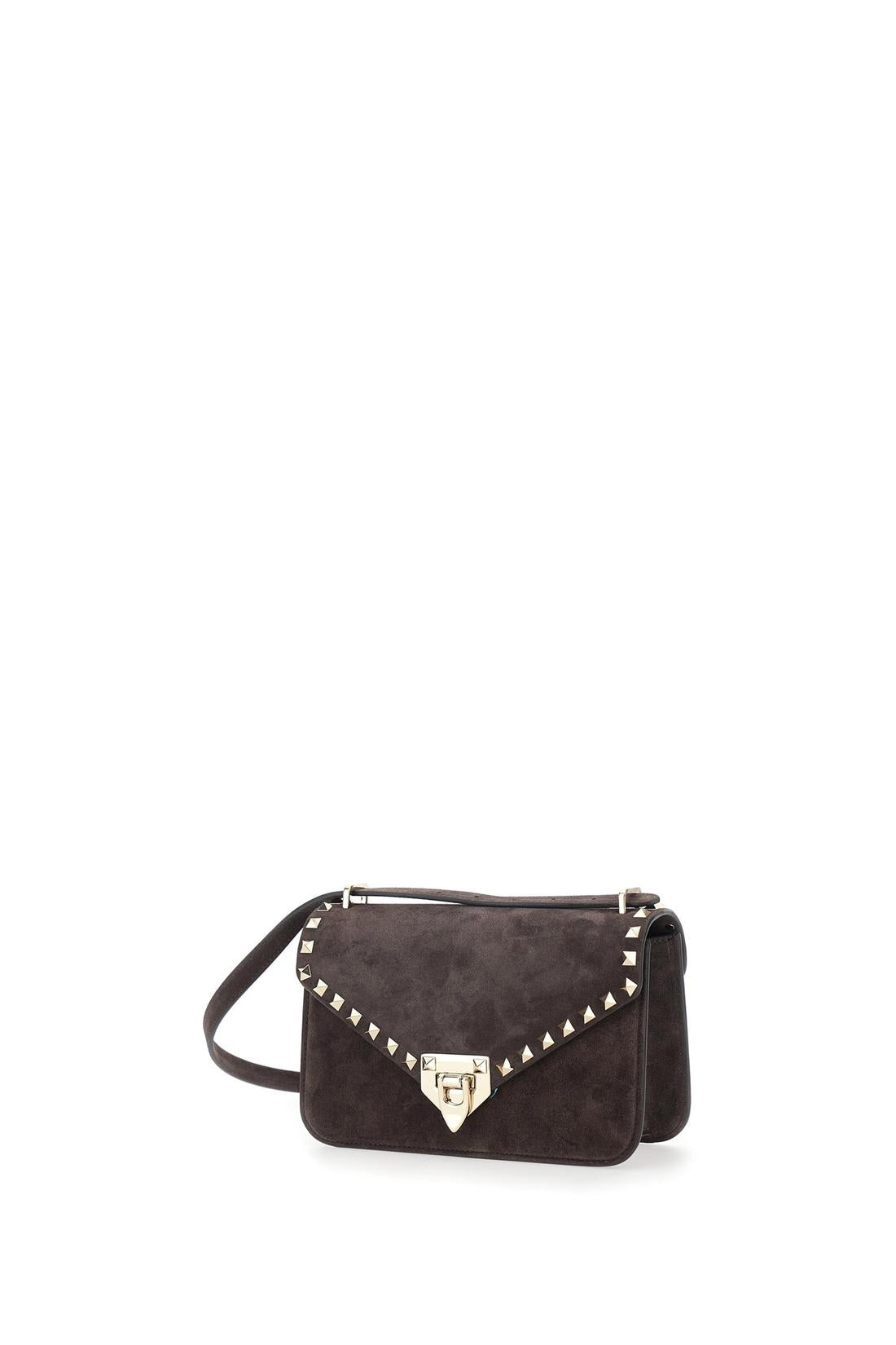 Valentino Garavani-OUTLET-SALE-Rockstud small suede crossbody bag-ARCHIVIST