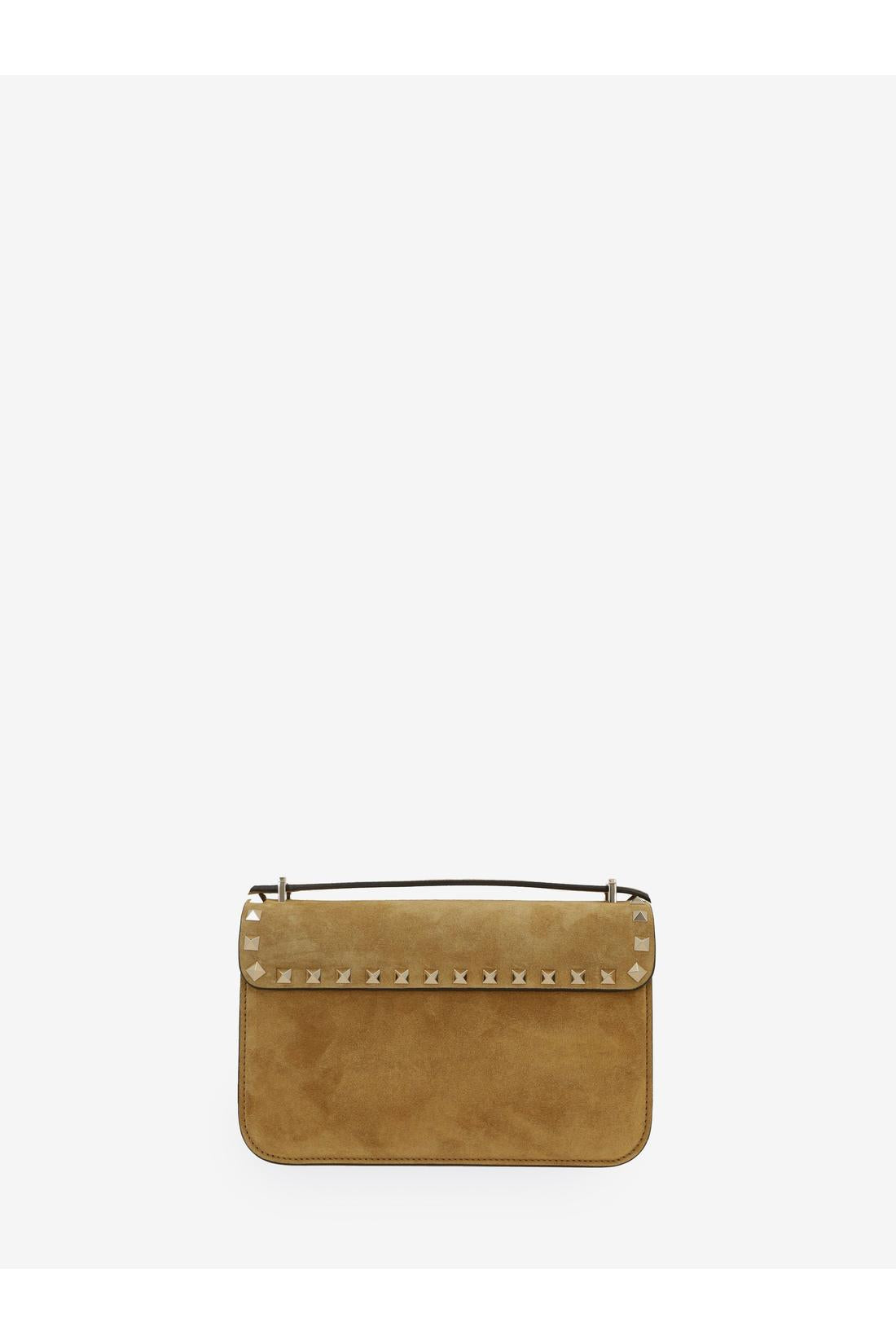 Valentino Garavani-OUTLET-SALE-Rockstud small suede crossbody bag-ARCHIVIST