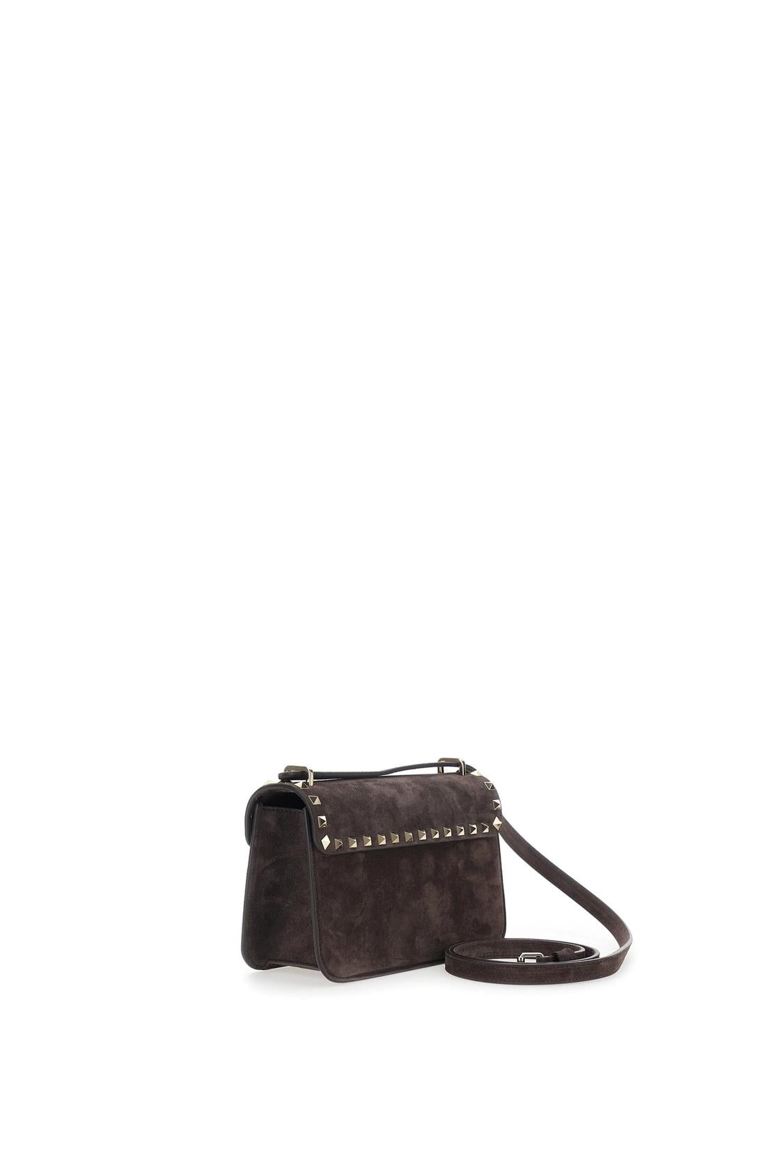 Valentino Garavani-OUTLET-SALE-Rockstud small suede crossbody bag-ARCHIVIST
