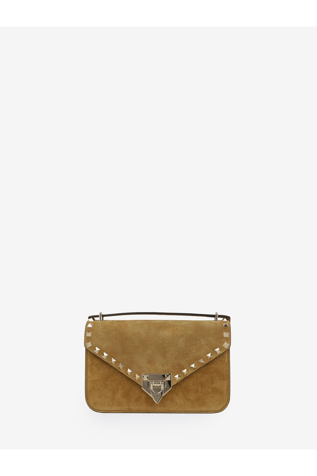 Valentino Garavani-OUTLET-SALE-Rockstud small suede crossbody bag-ARCHIVIST