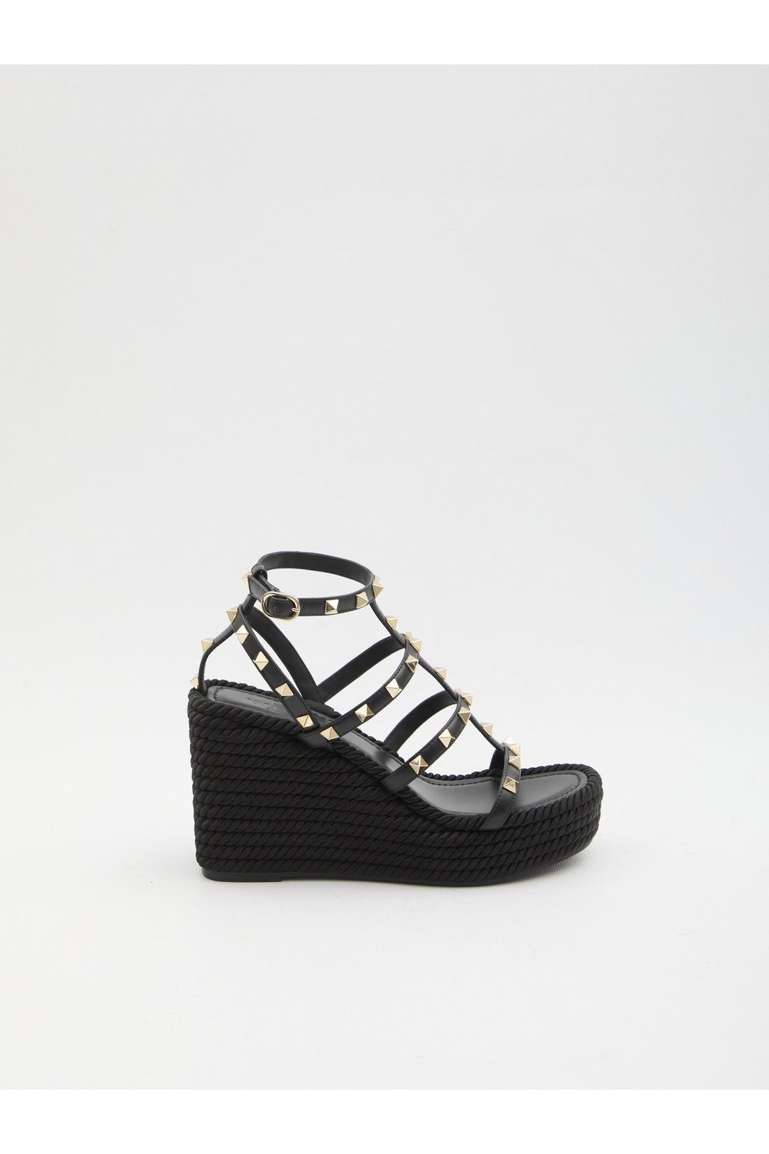 Rockstud wedge sandal-Rockstud wedge sandal-Valentino Garavani-36-SCHWARZ-ARCHIVIST
