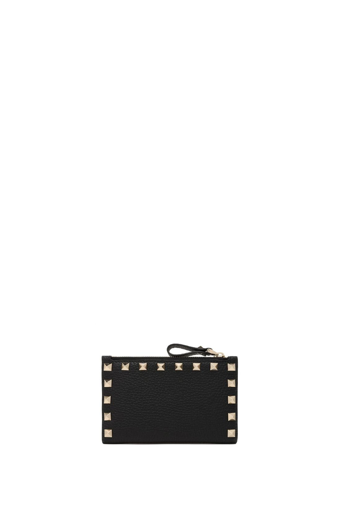 Valentino Garavani-OUTLET-SALE-Rockstud zip cardholder-ARCHIVIST