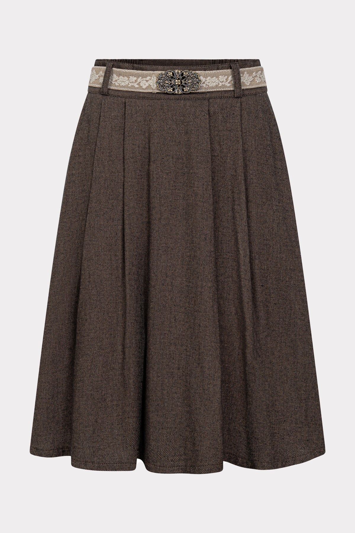 Damen Wollrock Rosa-Kleider & Röcke-Felicitas-OUTLET-XS-kaffee-ARCHIVIST-ARCHIVE-SALE