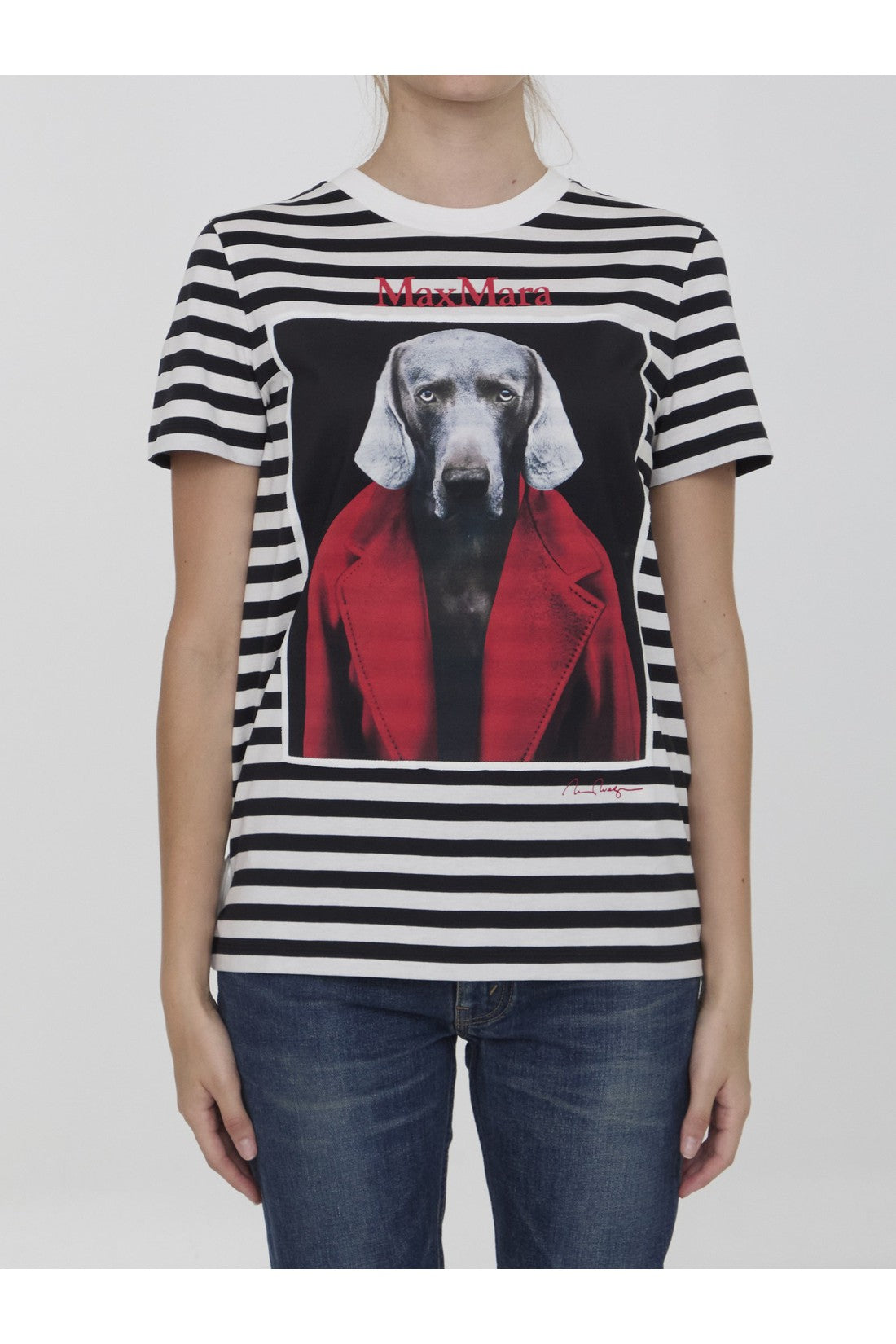 MAX MARA-OUTLET-SALE-Rosso t-shirt-ARCHIVIST