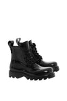 Bottega Veneta-OUTLET-SALE-Round Toe Lace-Up Combat Boots-ARCHIVIST