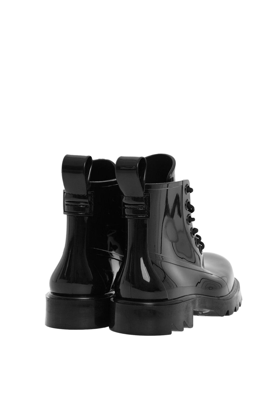 Bottega Veneta-OUTLET-SALE-Round Toe Lace-Up Combat Boots-ARCHIVIST